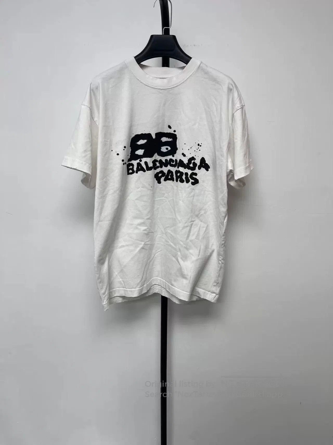 Balenciaga Balenciaga Logo Print Crewneck Short Sleeve T-Shirt. Size US S / EU 44-46 / 1 - 1 Thumbnail