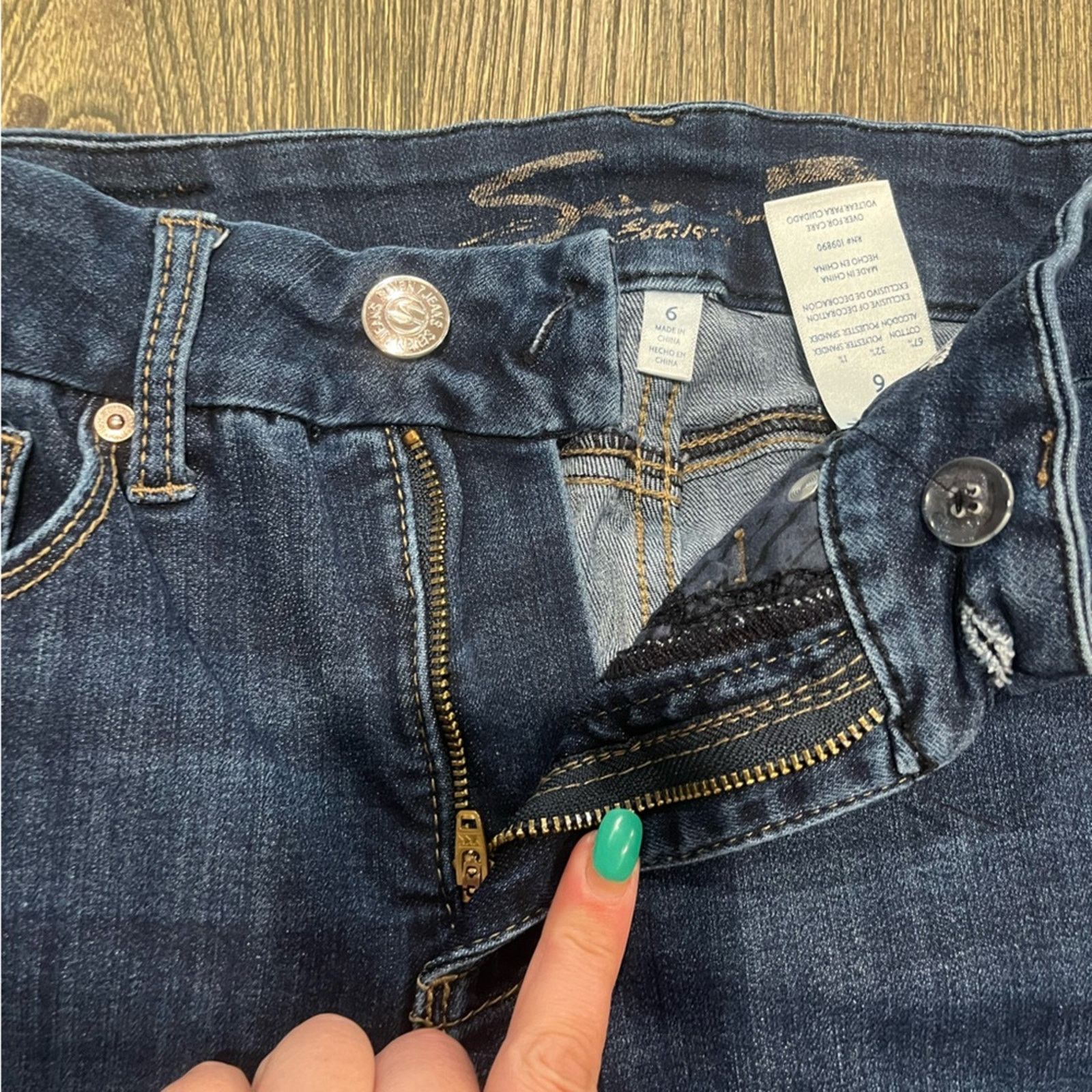 Seven 7 Seven7 High-Rise Tummyless Skinny Jeans Denim Blue Size 6 Size 28" / US 6 / IT 42 - 6 Thumbnail