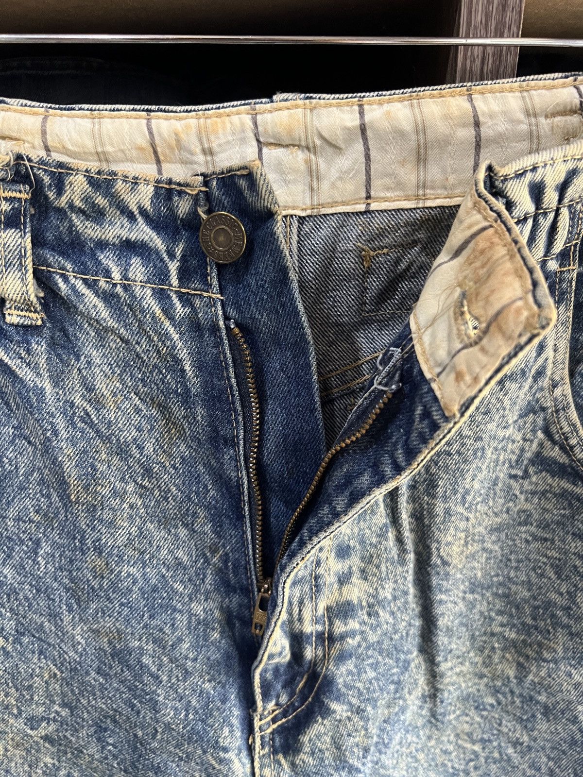 Japanese Brand 🔥Japanese Brand Acid Wash Distressed Denim Size US 27 - 11 Thumbnail