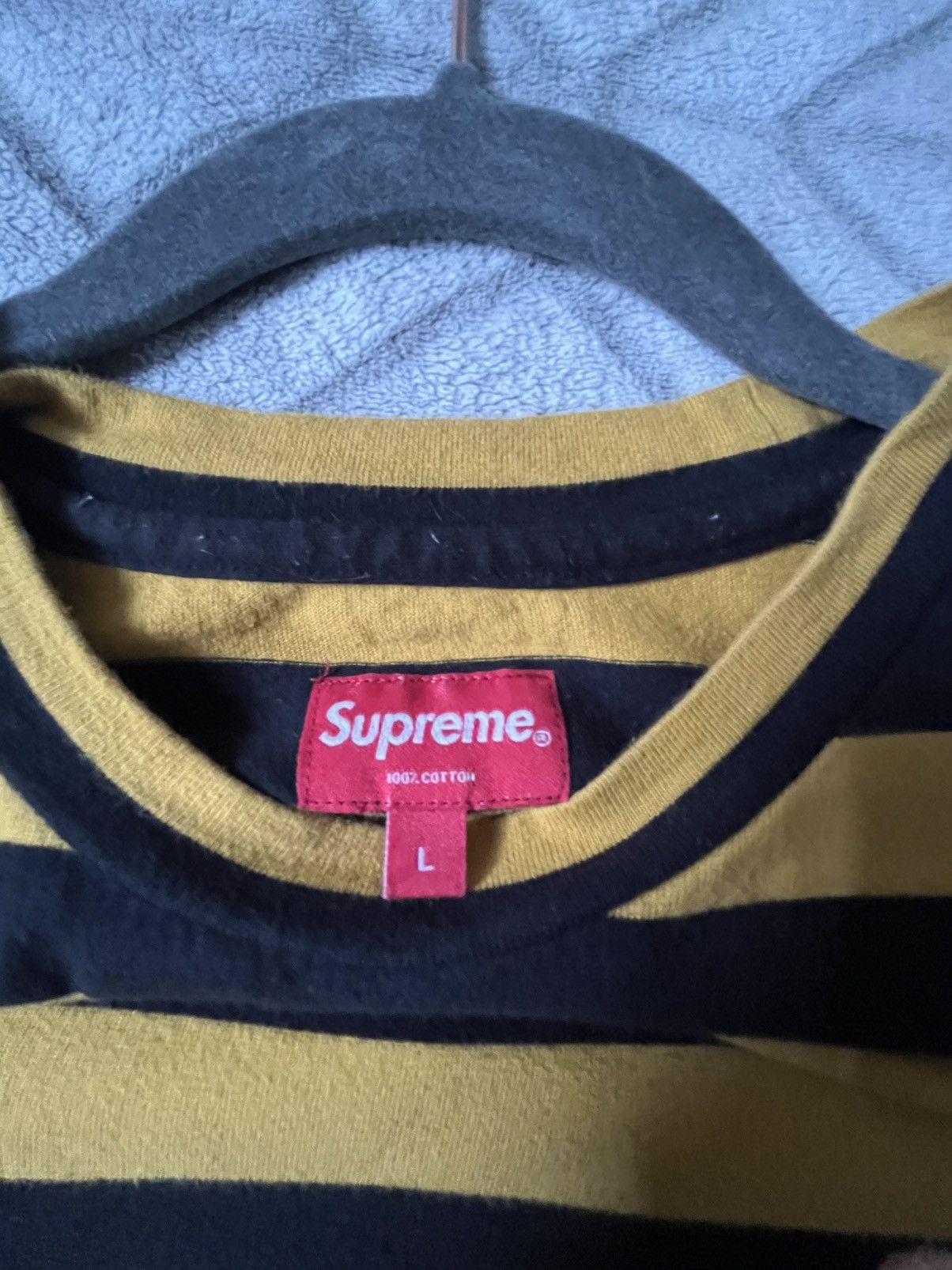 Supreme Supreme Striped Long Sleeve Size US L / EU 52-54 / 3 - 2 Thumbnail