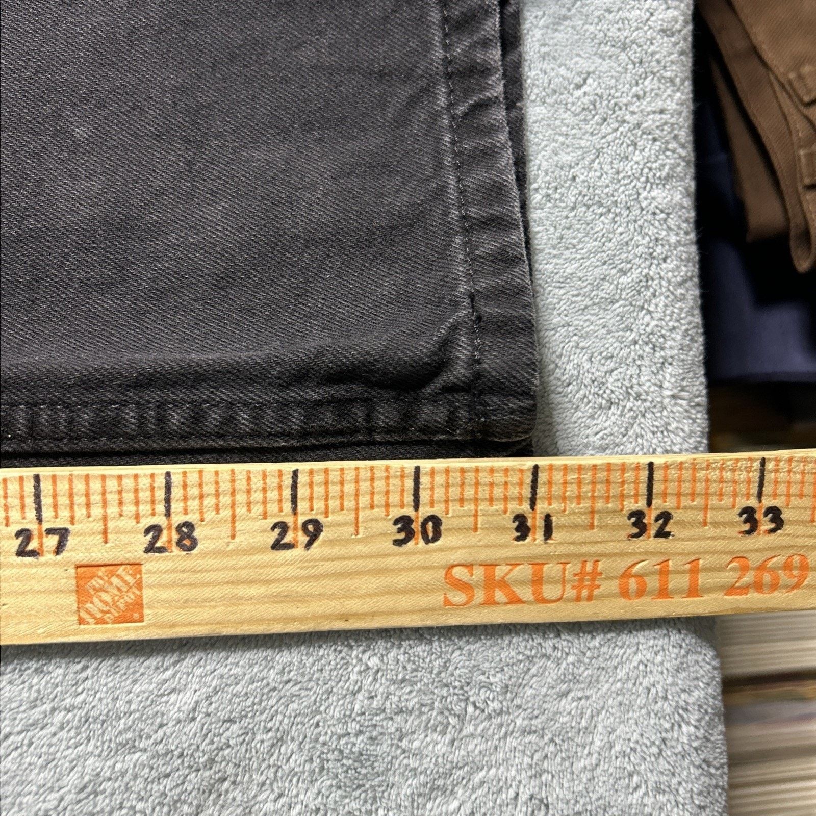 Divided Beyond Baggy Jeans Women 6 31x31 Black Hamilton Wide Baggie Size 28" / US 6 / IT 42 - 11 Thumbnail