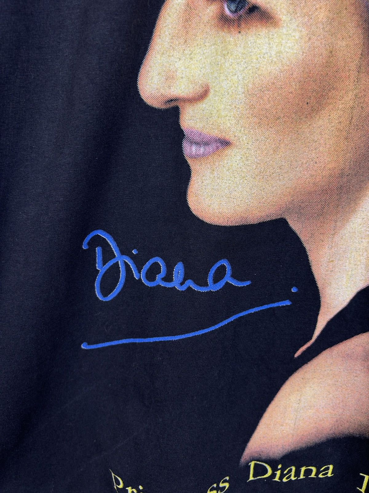 Vintage 90s Princess Diana 1961-1997 Memorial Rap Tee T-Shirt Black Size US L / EU 52-54 / 3 - 3 Thumbnail