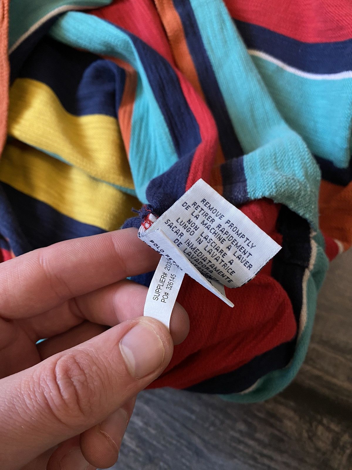 Polo Ralph Lauren × Ralph Lauren Ralph Laurent Coarse Knit Vintage Shirt Size US L / EU 52-54 / 3 - 4 Thumbnail