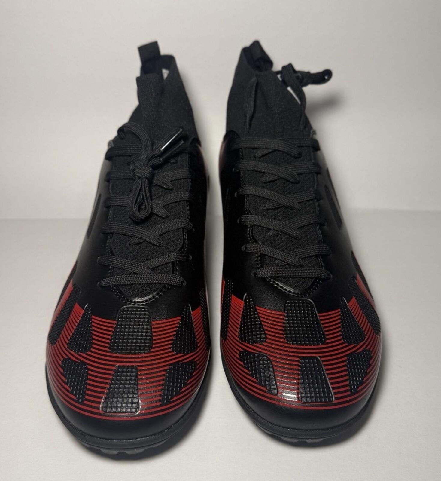 The Unbranded Brand Unbranded Soccer Cleats Crushed Studs Training Black/ Red Size ONE SIZE - 2 Thumbnail