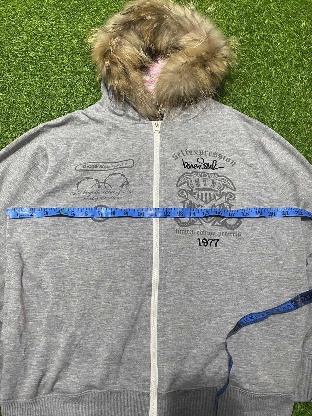 If Six Was Nine × Japanese Brand × Le Grande Bleu (L.G.B.) B-one soul hoodie faux fur ifwasnine lgb style Size US M / EU 48-50 / 2 - 7 Thumbnail