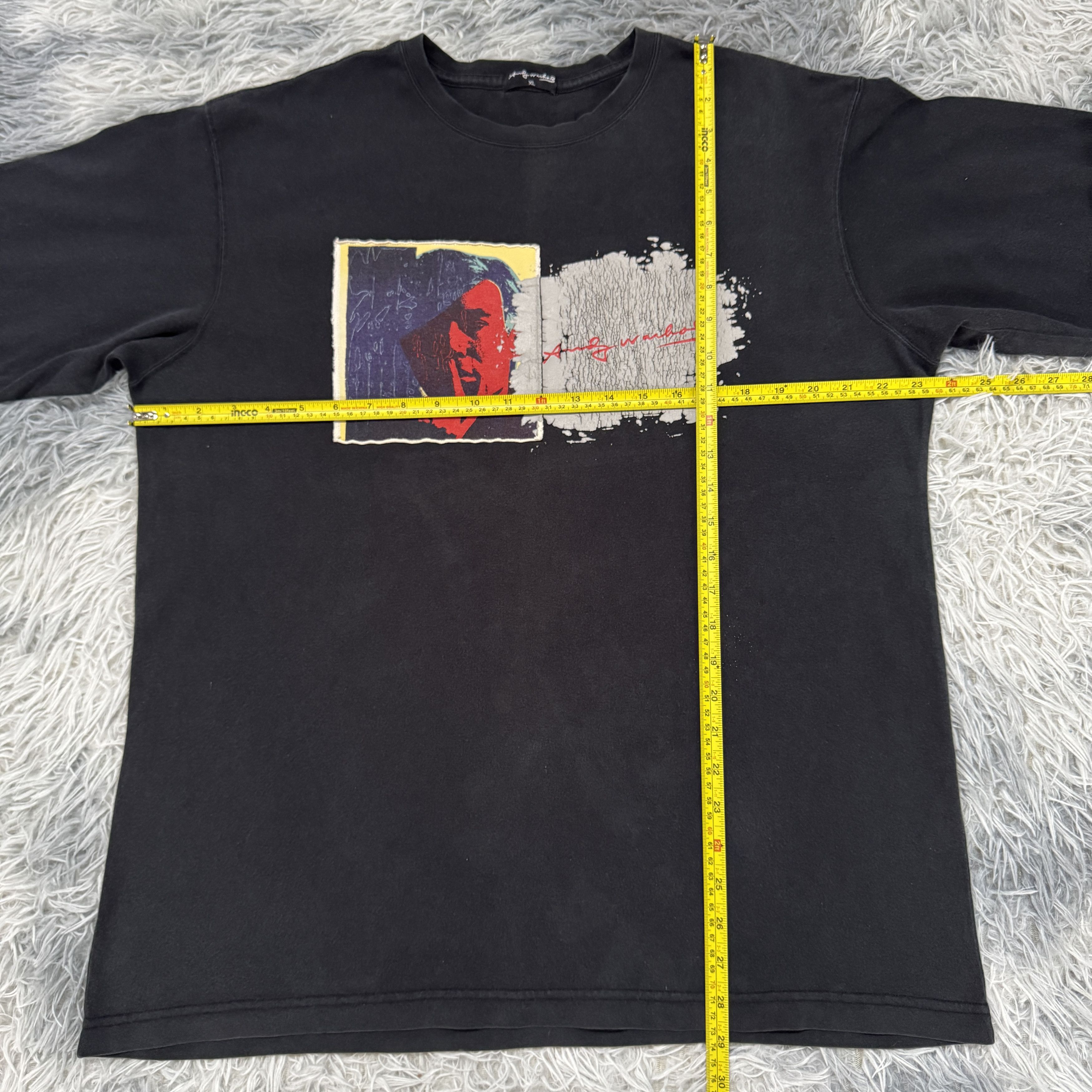 Andy Warhol × Uniqlo Vintage Andy Warhol X Uniqlo Face Popart Sunfaded Tshirt XL Size US XL / EU 56 / 4 - 7 Thumbnail