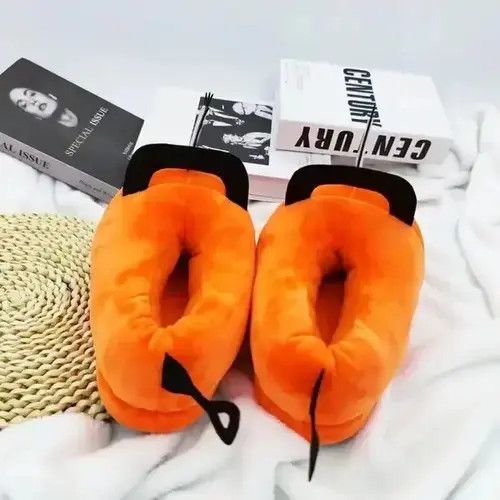 Jewelry Pochita Slippers Chainsaw Man children Warm winter Size US 6 / EU 39 - 4 Thumbnail