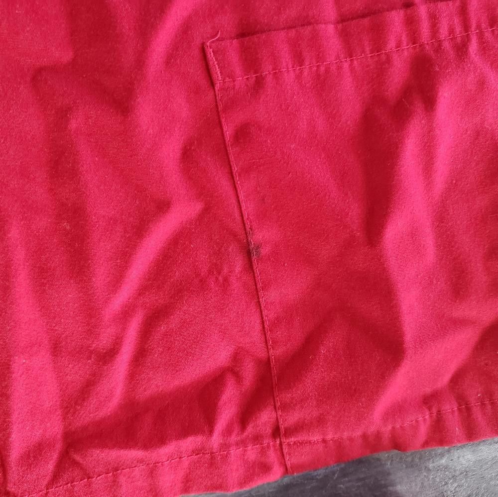 Designer Red Natural Uniforms Medical Scrub Set Size 26" / US 2 / IT 38 - 3 Thumbnail
