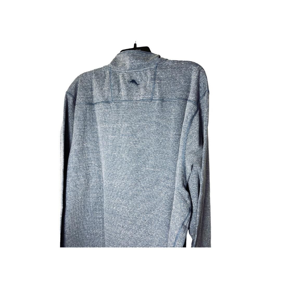 Tommy Bahama Tommy Bahama Mens Blue Big And Tall Half Snap Mock Neck Swea Size US XXL / EU 58 / 5 - 5 Thumbnail
