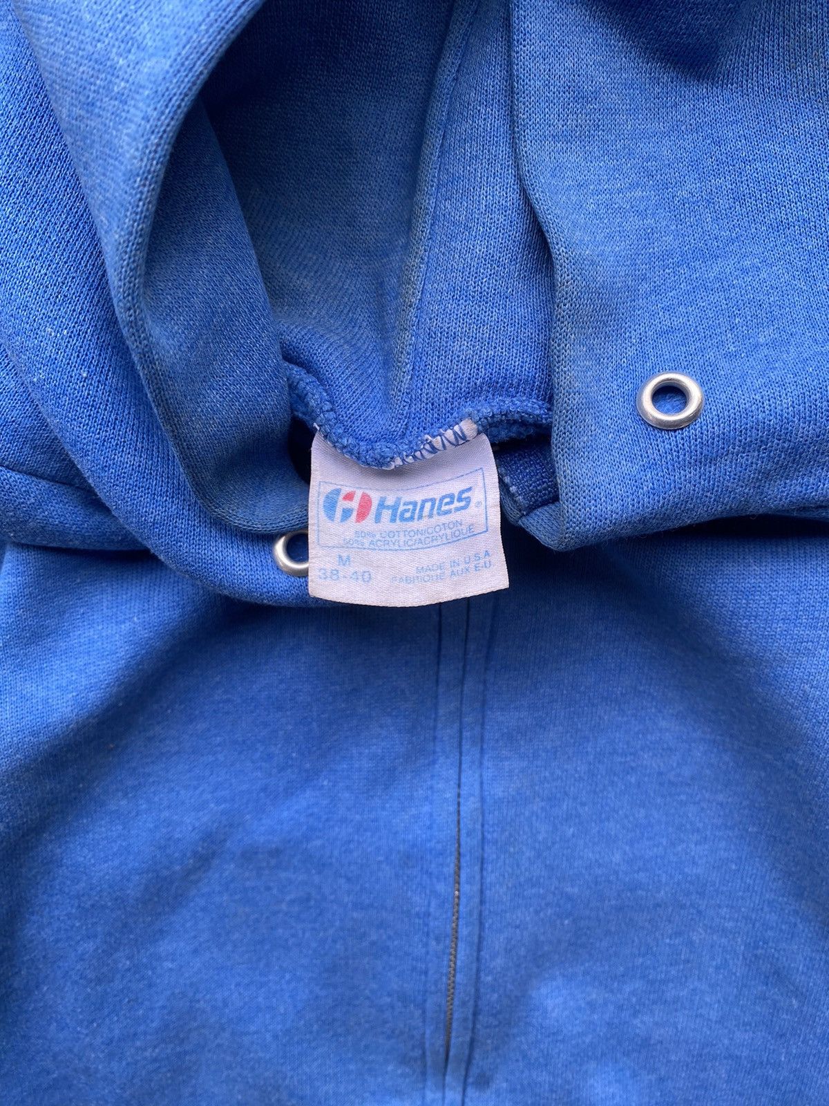 Hanes × Vintage 80’s blank zipper hoodie hanes Size US M / EU 48-50 / 2 - 2 Thumbnail