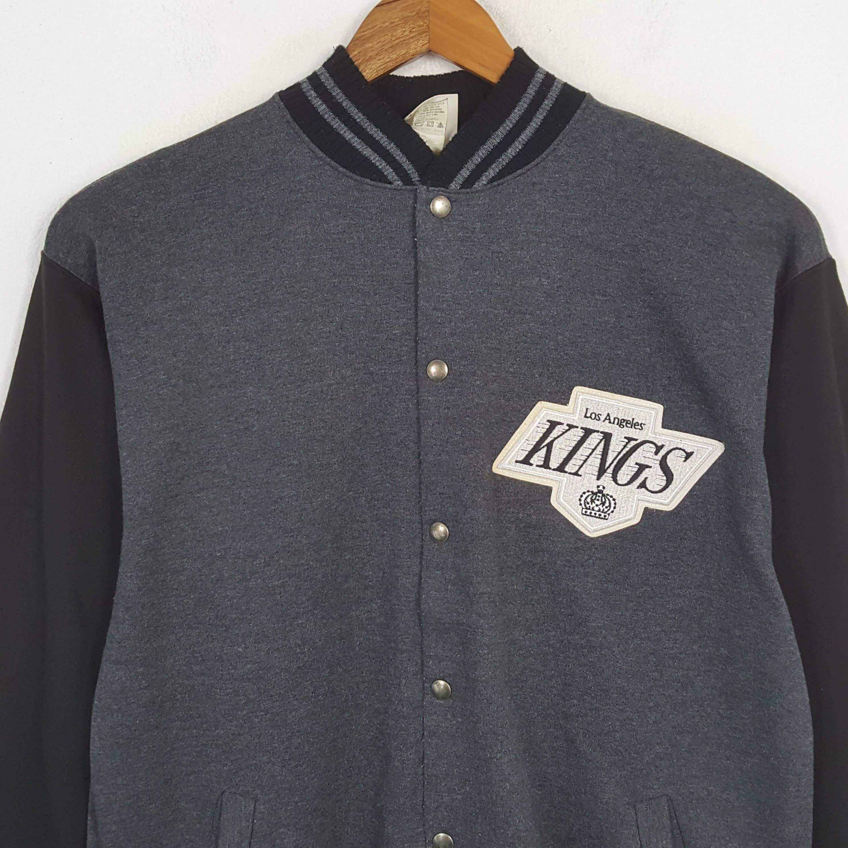 NHL × Vintage Vintage LOS ANGELES KINGS NHL Team Varsity Jacket Size US L / EU 52-54 / 3 - 4 Thumbnail