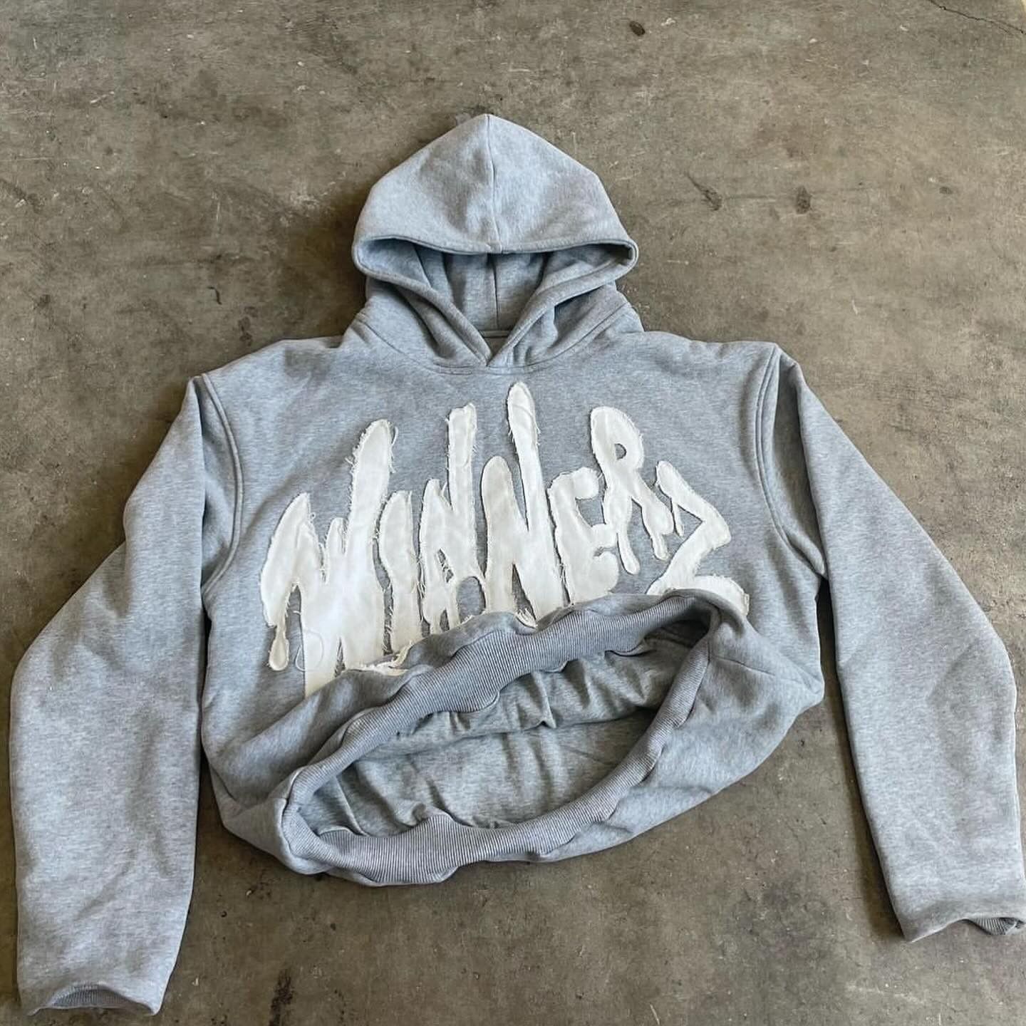 Japanese Brand Grey patchwork Hoodie Size US S / EU 44-46 / 1 - 3 Thumbnail