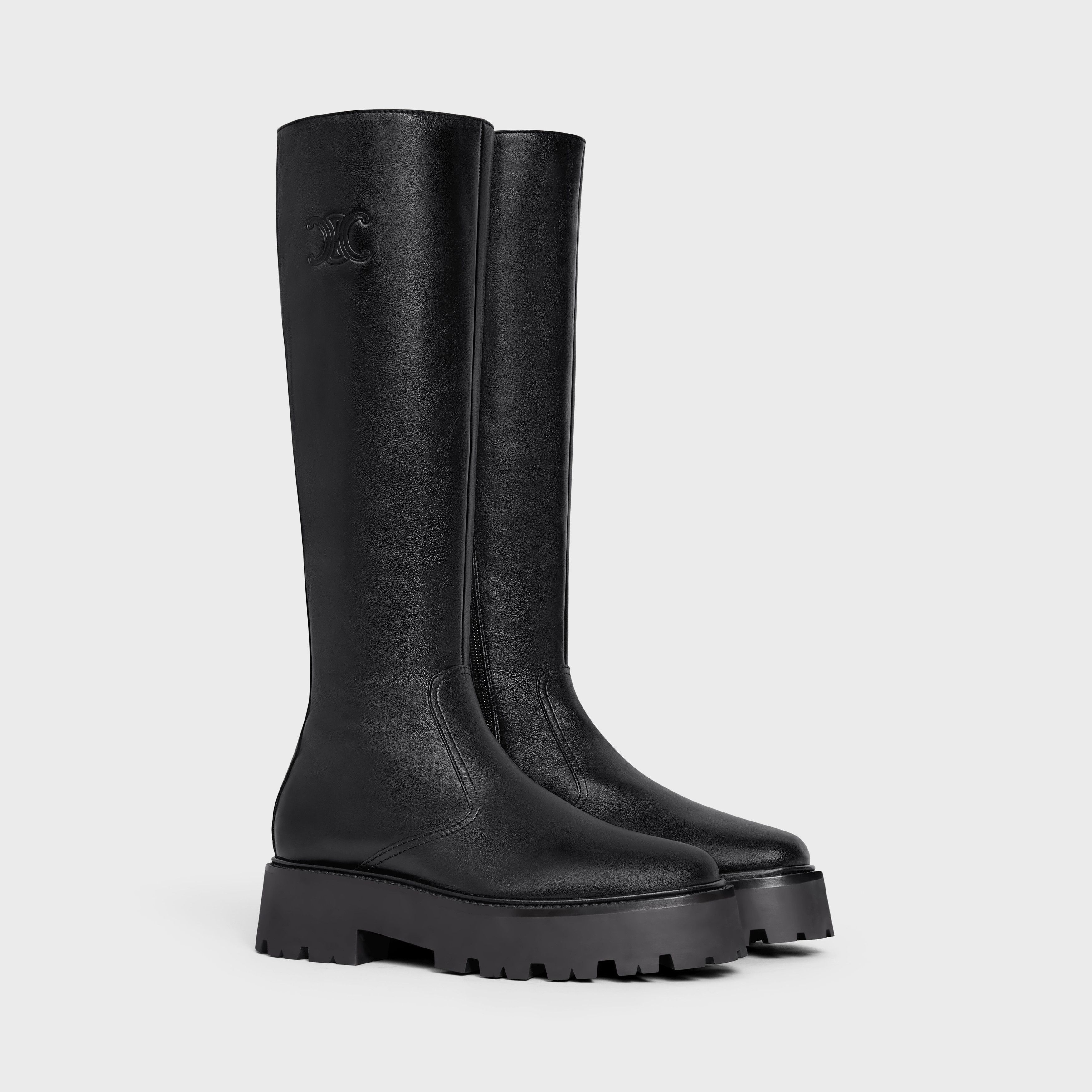 Celine o1bcso1str0925 354233492C Calfskin Boots in Black Size US 11 / IT 41 - 2 Thumbnail