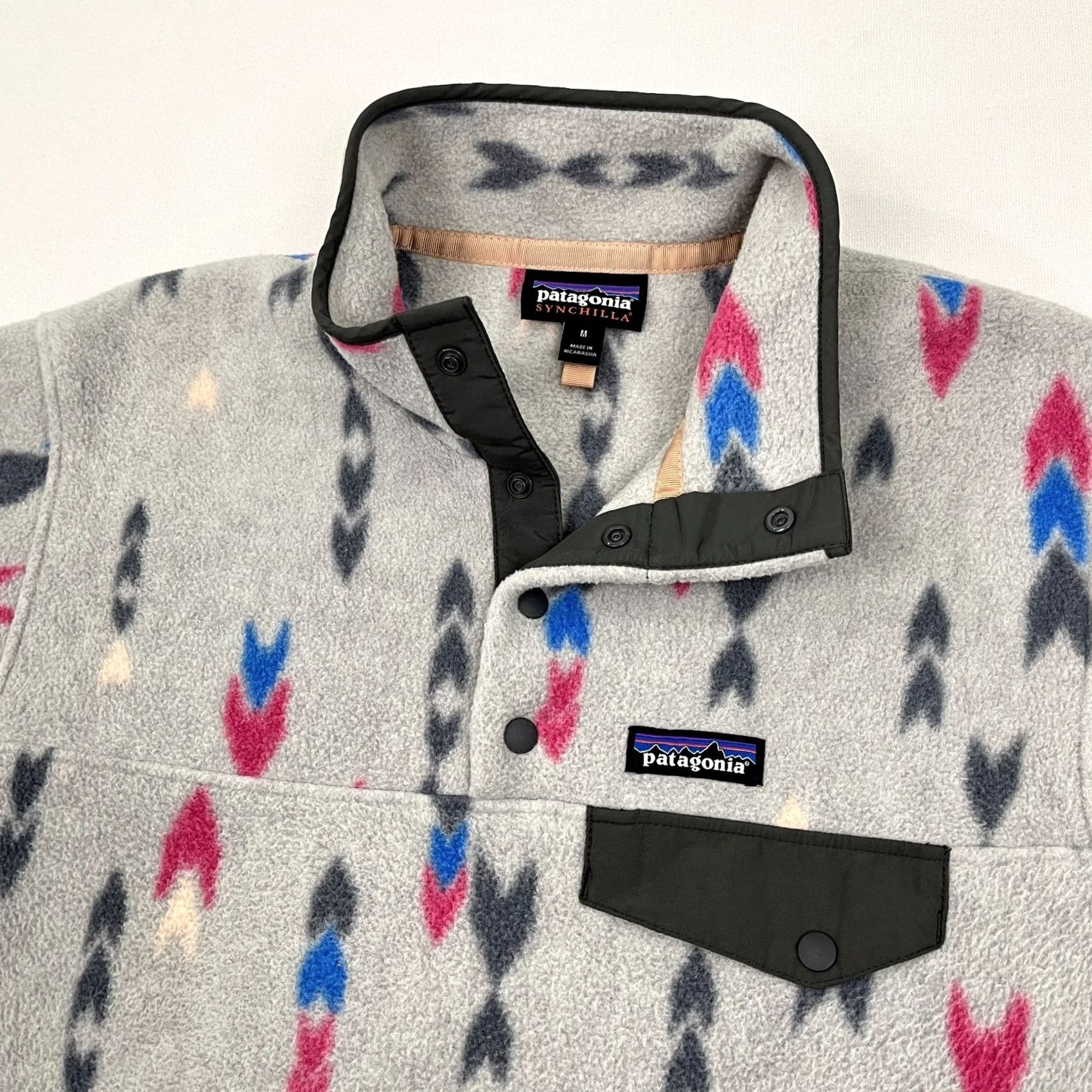 Patagonia Patagonia Synchilla Snap T Fleece Pullover Womens M Gray Wish Tails Big Hiking Shirt Pullover Mens Womens Boys Girls Size M / US 6-8 / IT 42-44 - 2 Thumbnail