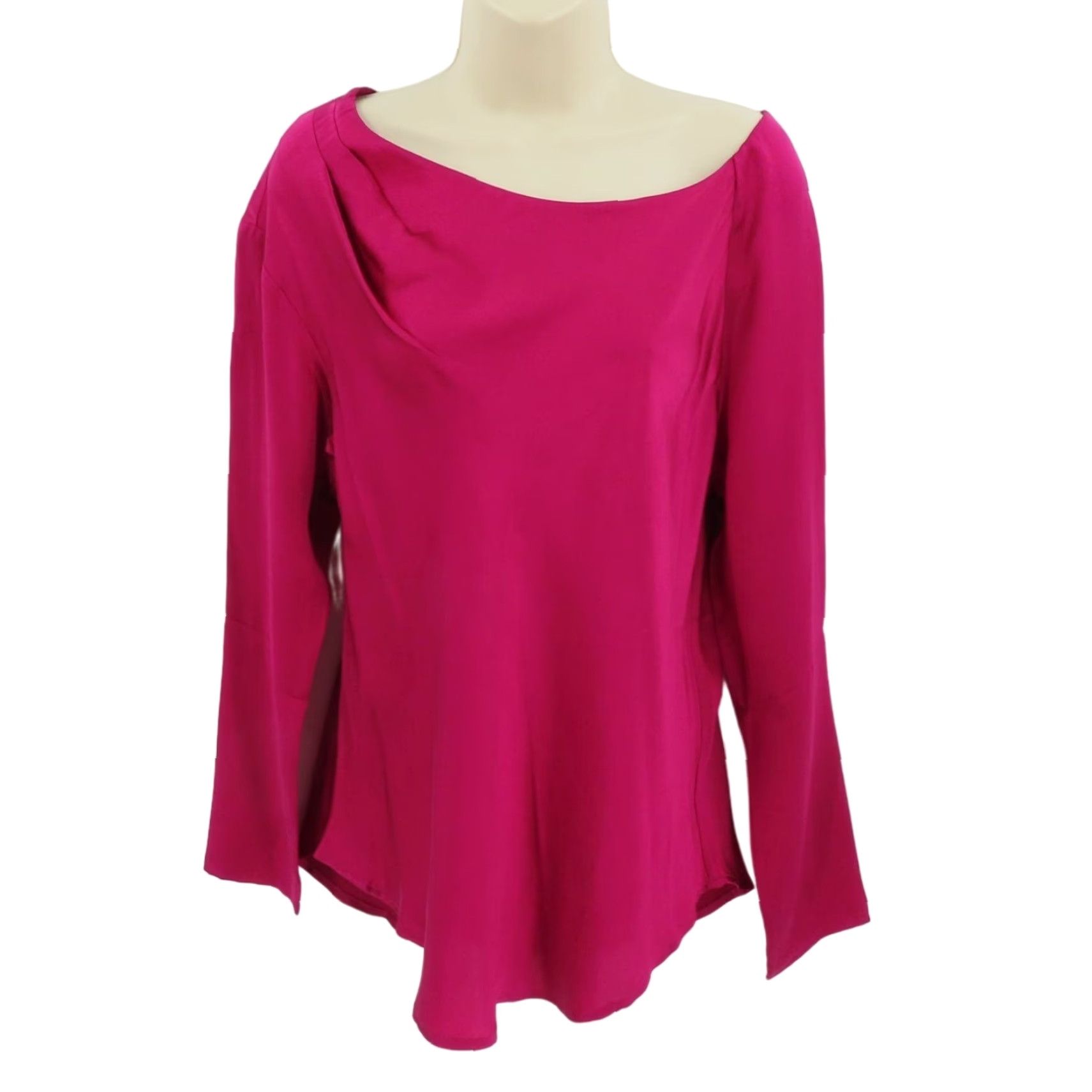 Vintage Sundance Blouse Shirt Solid Pink Silk Long Sleeve Pullover Top Women M Size M / US 6-8 / IT 42-44 - 2 Thumbnail