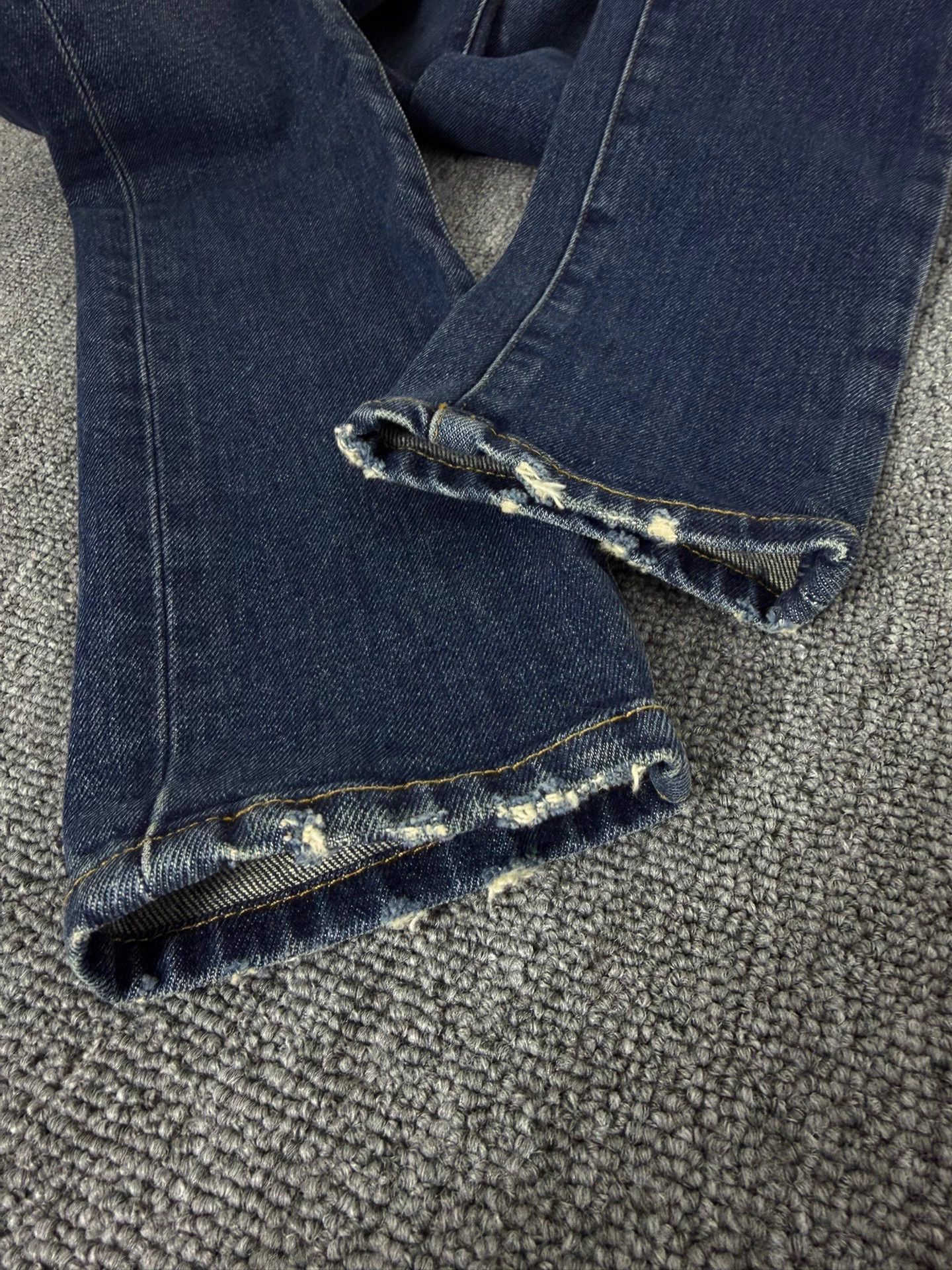 Saint Laurent Paris SLP16FW D01 Navy Blue Cat Paw Wash Jeans 27 Size US 27 - 4 Thumbnail