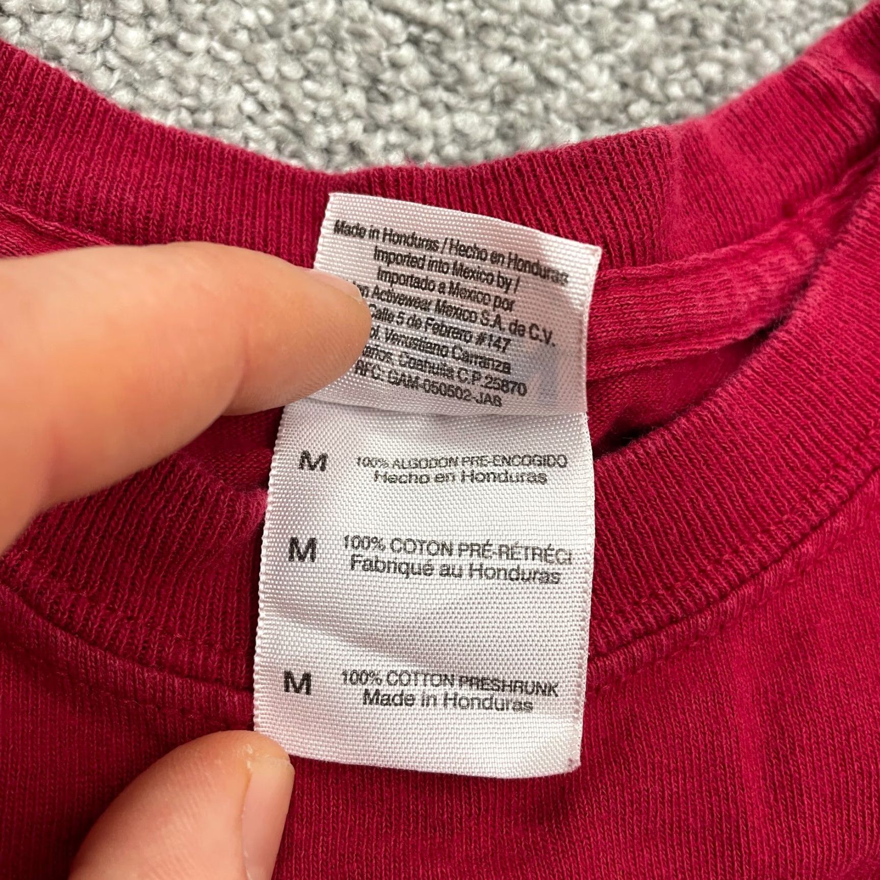 Gildan Gildan Ultra Cotton Long Sleeve T-Shirt Mens Medium Red Alabama Crimson Tide Tee Size US M / EU 48-50 / 2 - 7 Thumbnail