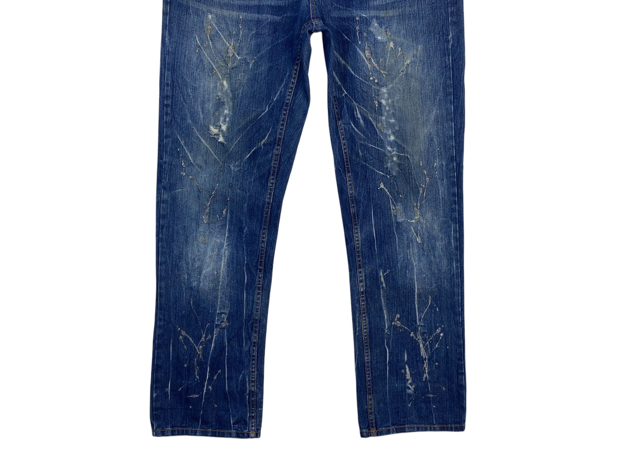 Japanese Brand Nylaus Denim Goth Punk Jeans Size US 37 - 4 Thumbnail
