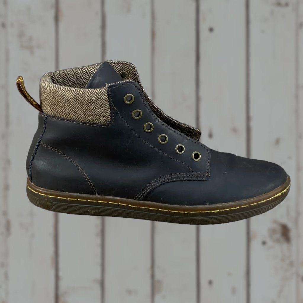 Dr. Martens Dr Doc Martens Maelly Brown Leather Ankle Combat Boots Womens 8 Lace Up Air Wair Size US 6 / IT 36 - 1 Thumbnail