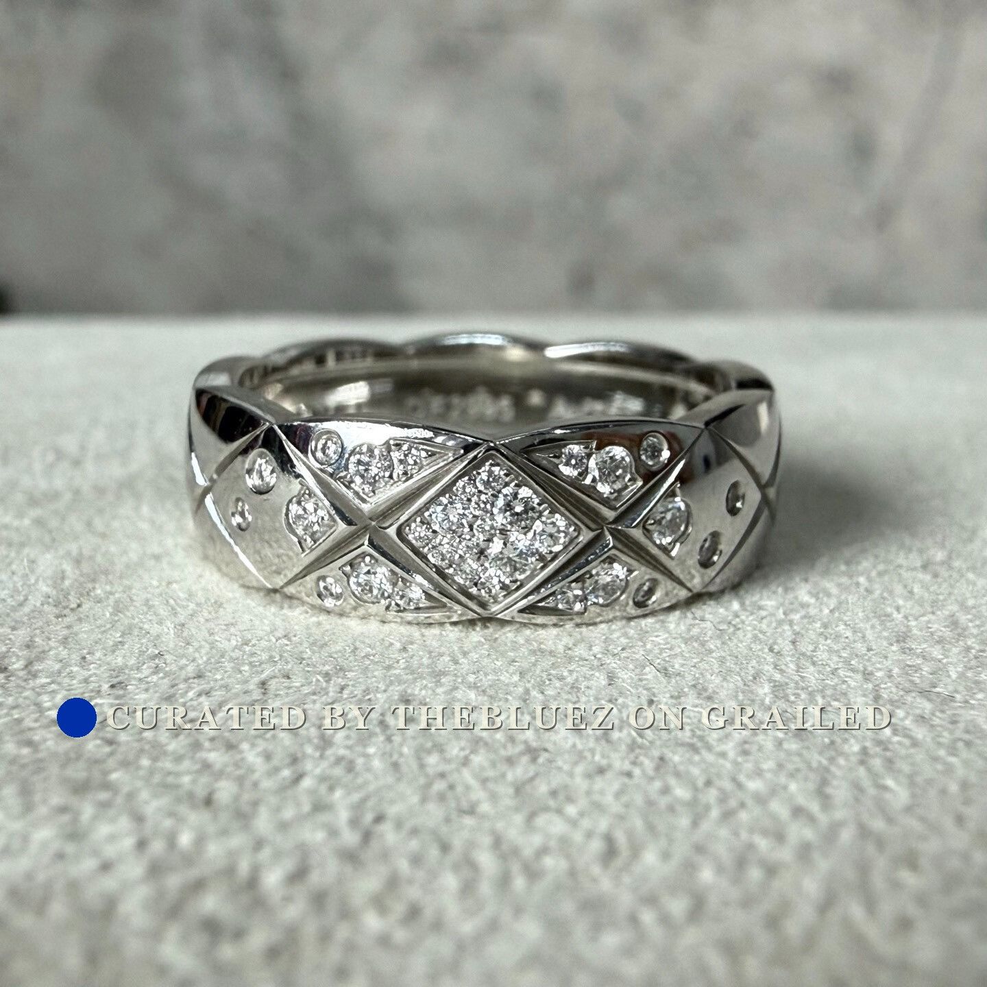 Chanel Chanel COCO CRUSH Quilted Diamond Ring Size ONE SIZE - 1 Thumbnail