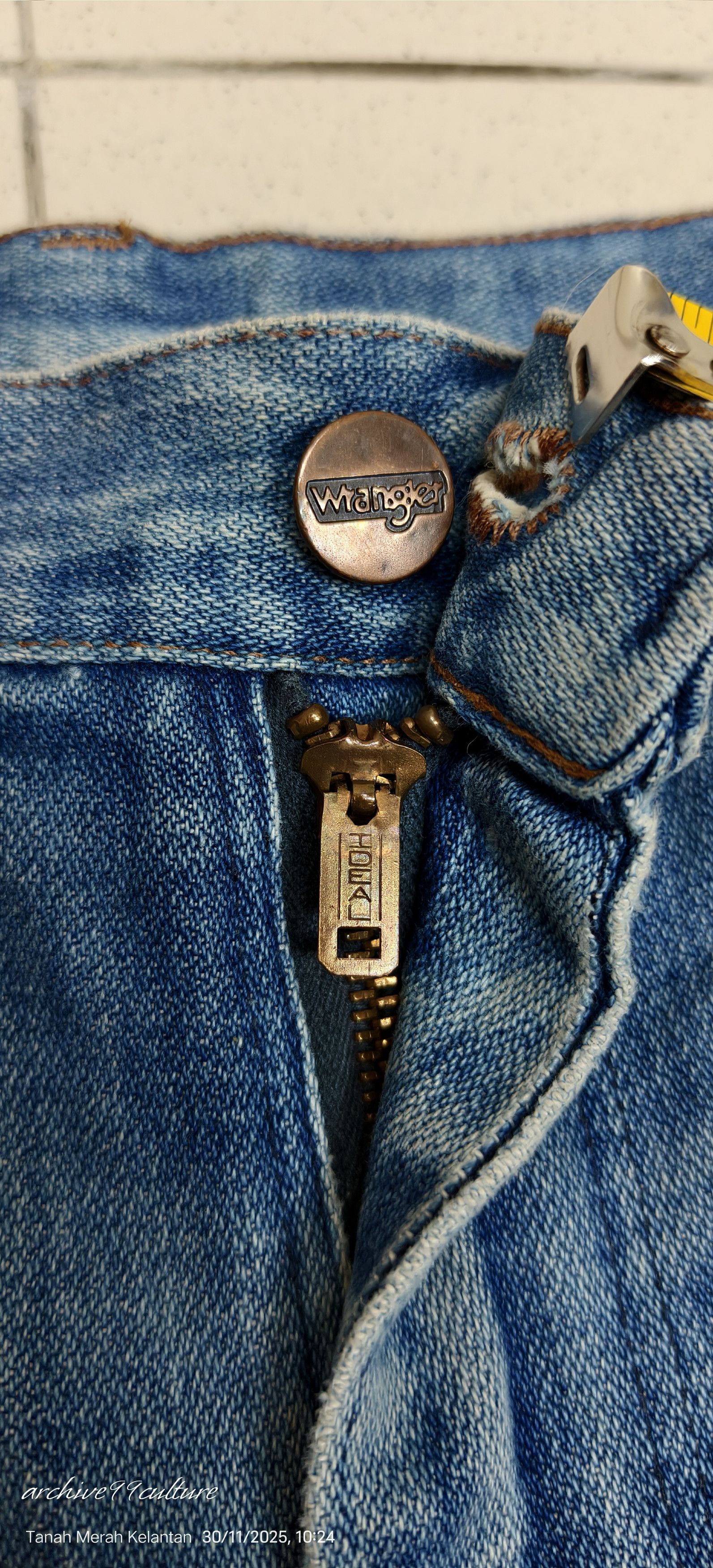 Wrangler Vintage 60's 70's IDEAL zipper triple stitch flare jeans Size US 32 / EU 48 - 6 Thumbnail