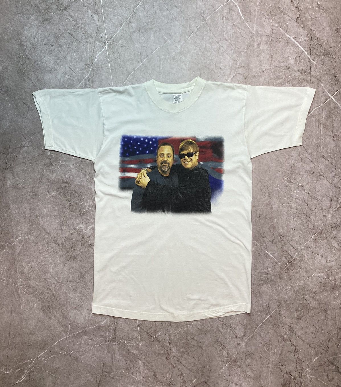 Band Tees × Vintage Elton John Billy Joel vintage 1998 tour face to face t shirt Size US L / EU 52-54 / 3 - 1 Thumbnail