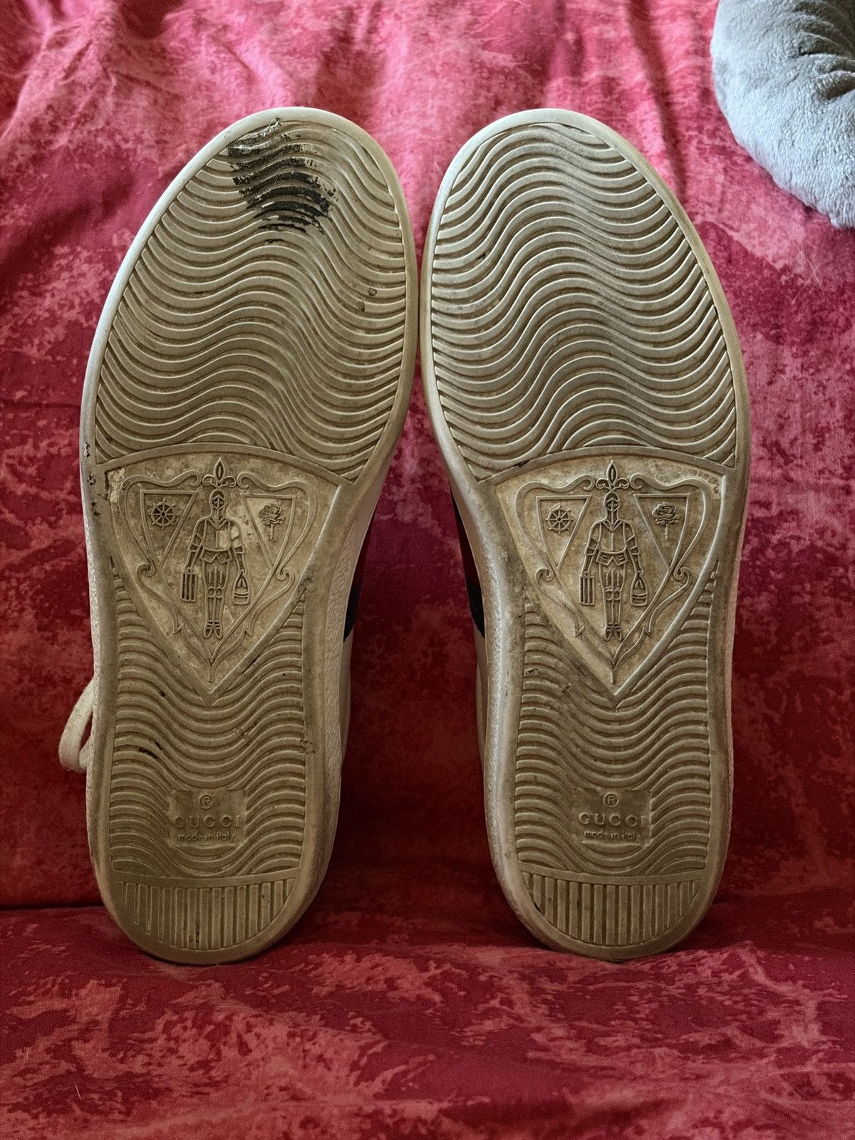 Gucci Gucci Ace Bee Embroidery Sneakers White Size US 7.5 / EU 40-41 - 3 Thumbnail