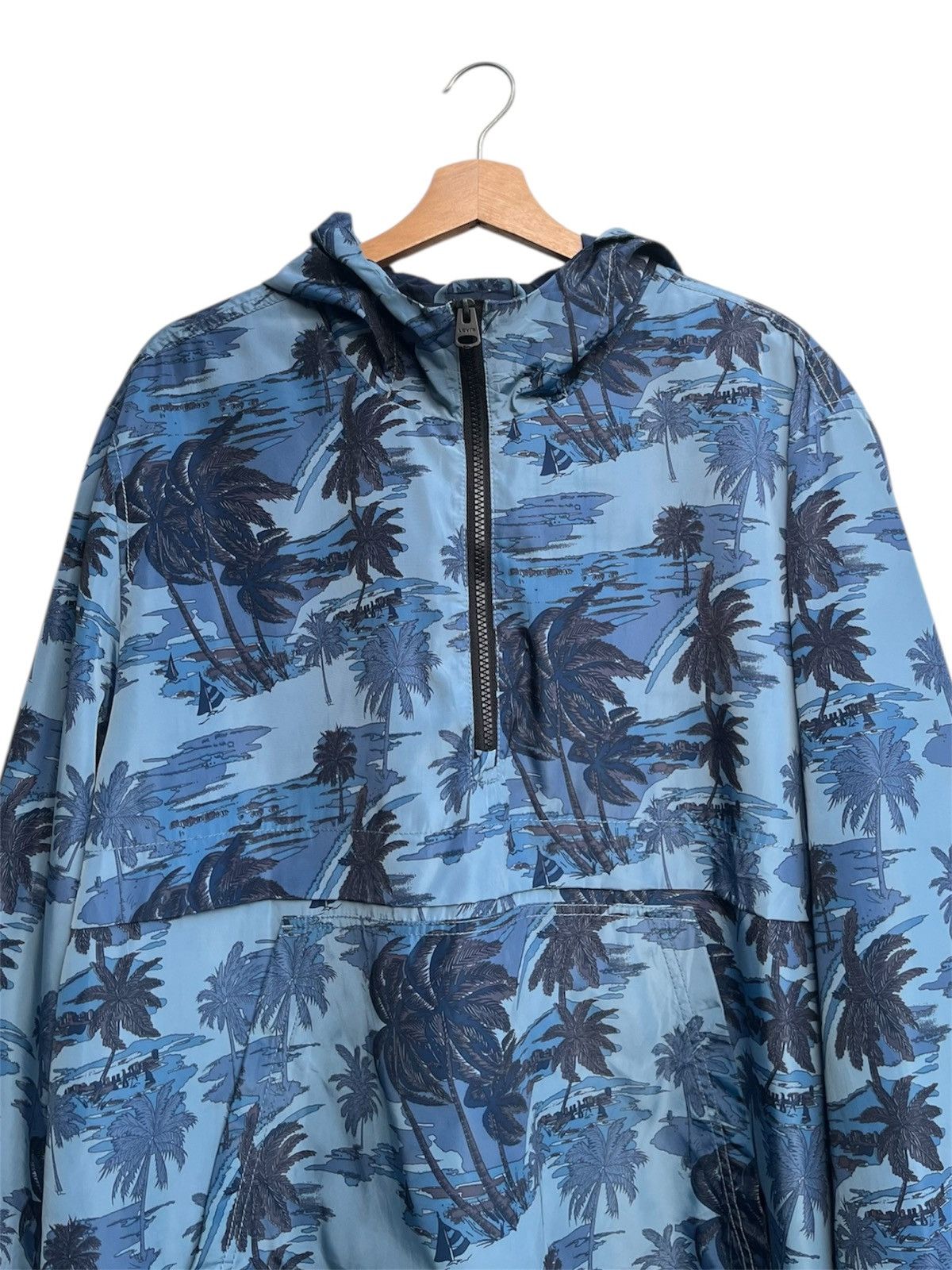 Levi's Beautiful Levi's Hawaiian Aloha Half Zip Windbreaker Size US XL / EU 56 / 4 - 6 Thumbnail