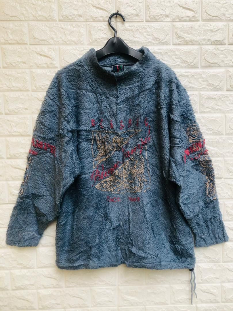 image of Vintage Fly Bean Japanese Designer Fashion Style in Grey, Men's (Size Large)