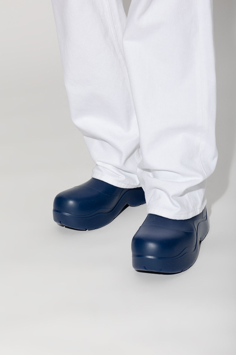 Bottega Veneta o1n1vont0824 Puddle Ankle Boot in Navy Blue Size US 9 / IT 39 - 2 Thumbnail
