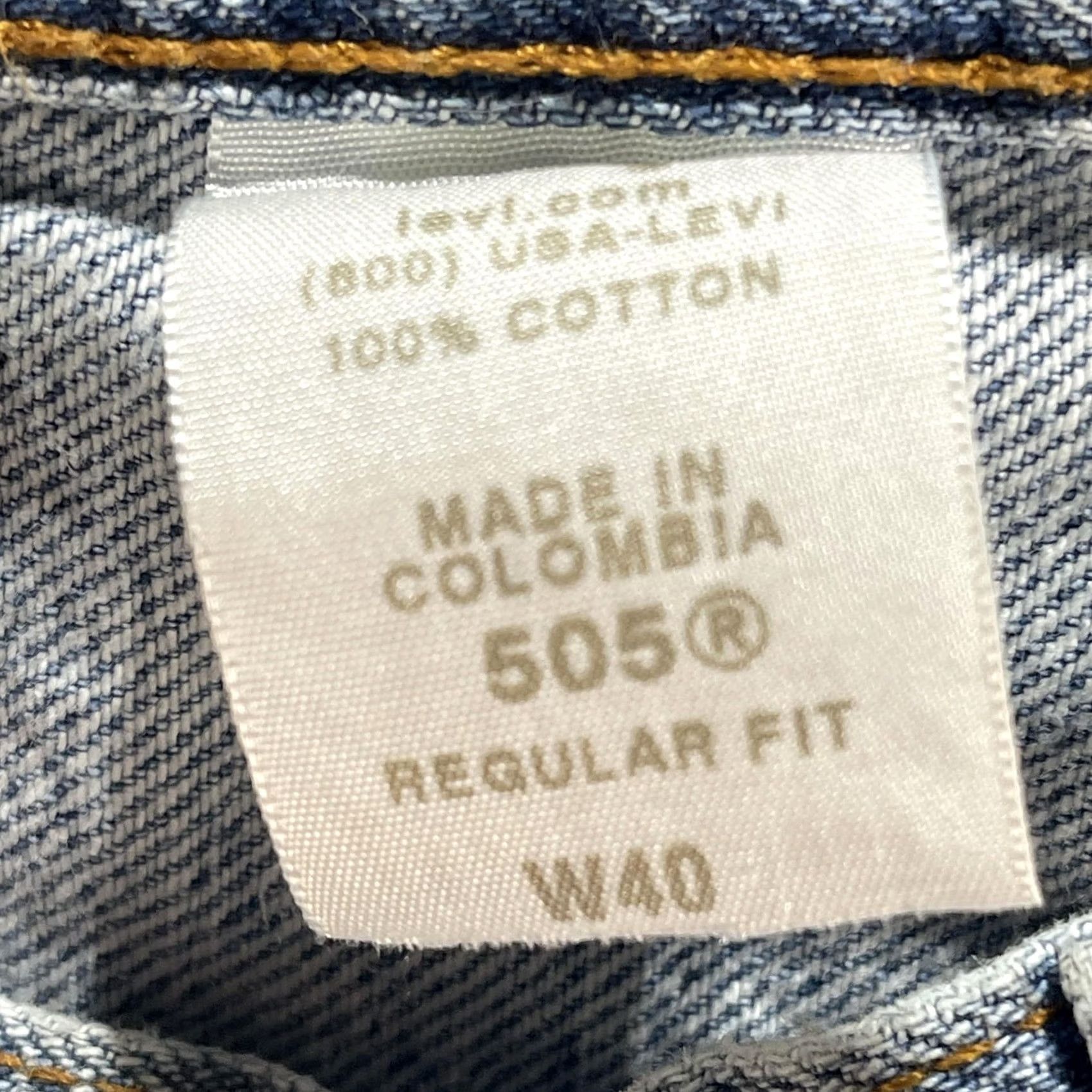 Levi's Levi’S 505 Shorts Mens 40 Blue Denim Regular Fit Casual Classic Size US 40 / EU 56 - 4 Thumbnail