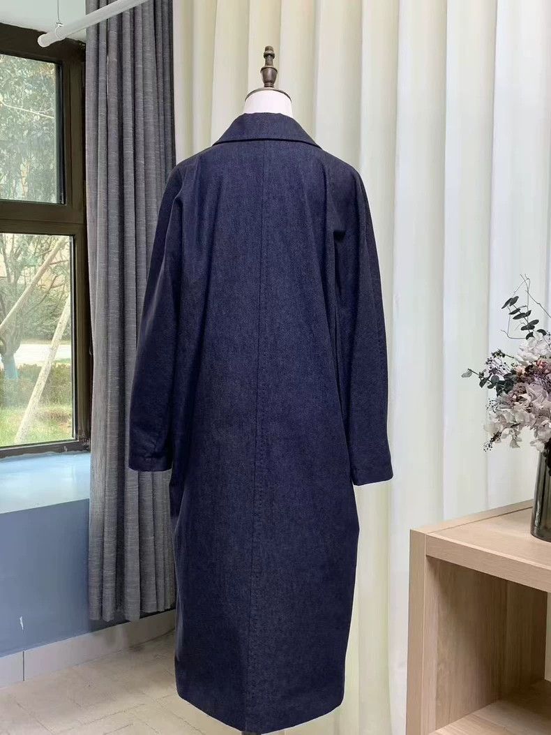 Max Mara Max Mara 101801 Classic Denim Coat Size S / US 4 / IT 40 - 4 Thumbnail