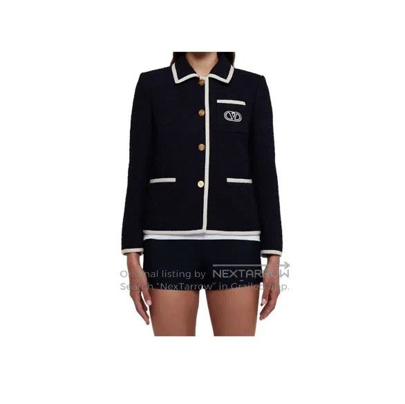 Valentino Valentino Single row long-sleeved jacket with logo-printed Size M / US 6-8 / IT 42-44 - 6 Thumbnail
