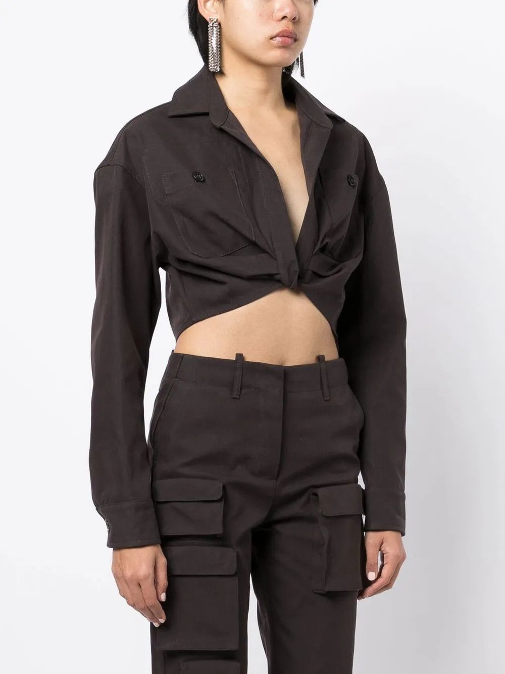 Off-White o1y1225 Blouse in Black Size XS / US 0-2 / IT 36-38 - 3 Thumbnail