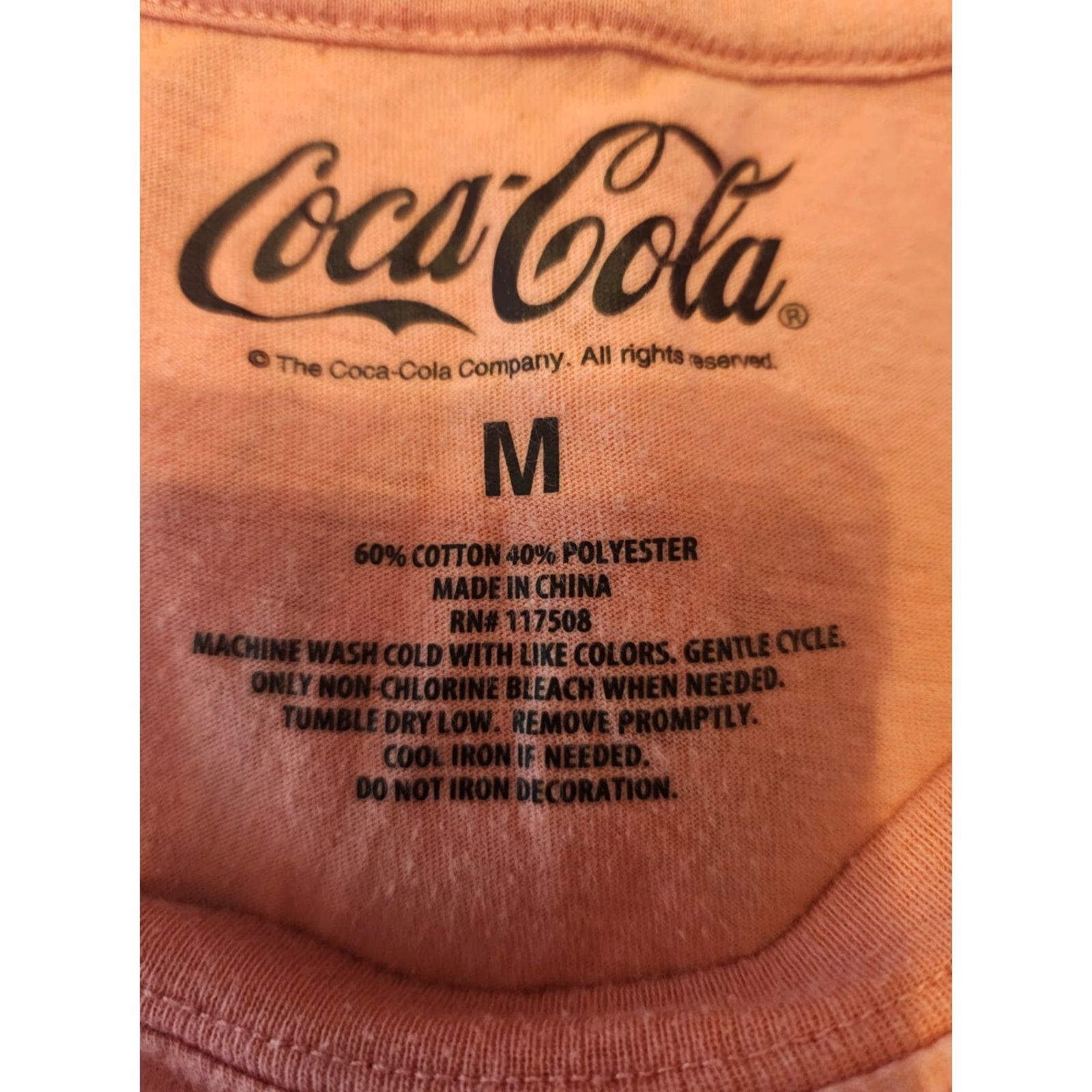 Vintage Coca-Cola Crop Top T-Shirt Pink Red Tie Dye Size M Crew Neck Short Sleeve Women Cropped Retro Casual Size M / US 6-8 / IT 42-44 - 2 Thumbnail