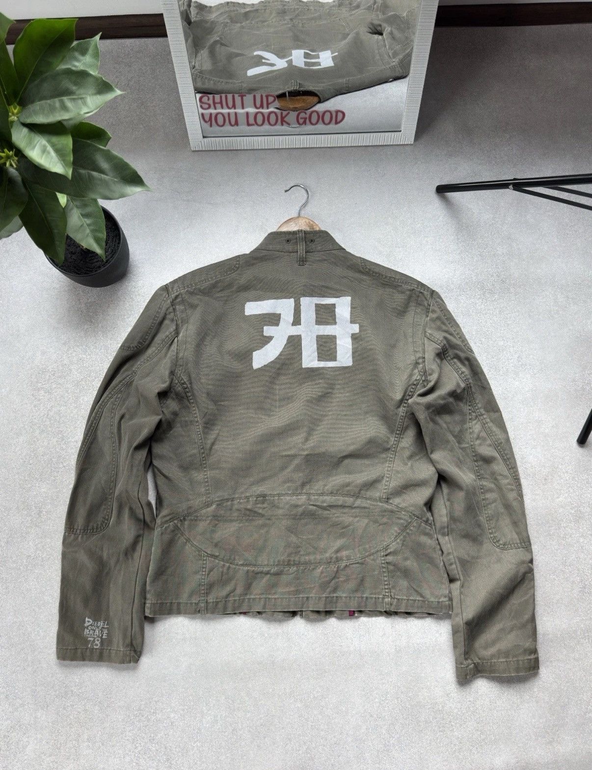 Diesel Diesel Vintage Retro 90s Motorcycle Biker Military Jacket Size US XXL / EU 58 / 5 - 2 Thumbnail