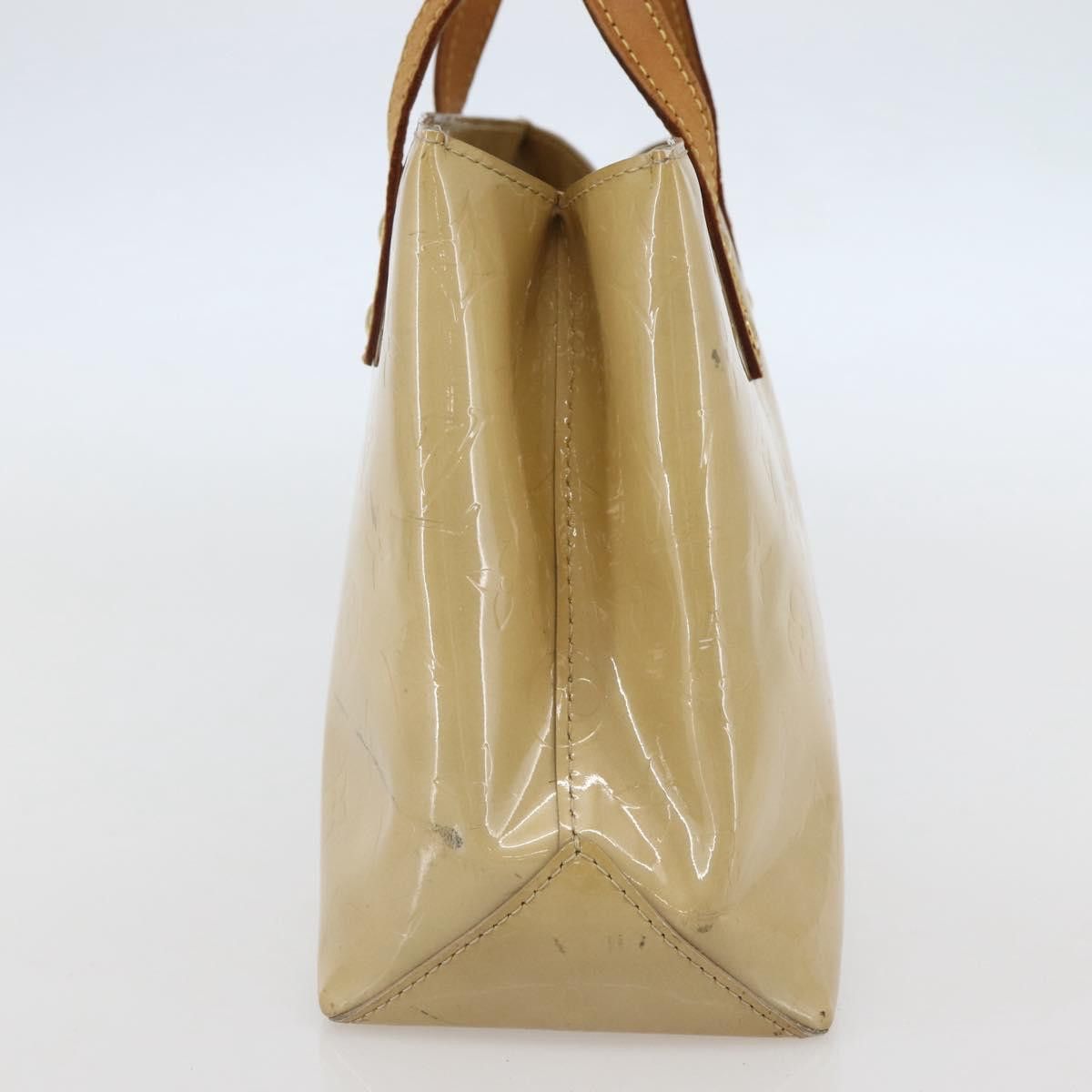 Louis Vuitton LOUIS VUITTON Monogram Vernis Reade PM Hand Bag Beige M91334 Size ONE SIZE - 5 Thumbnail