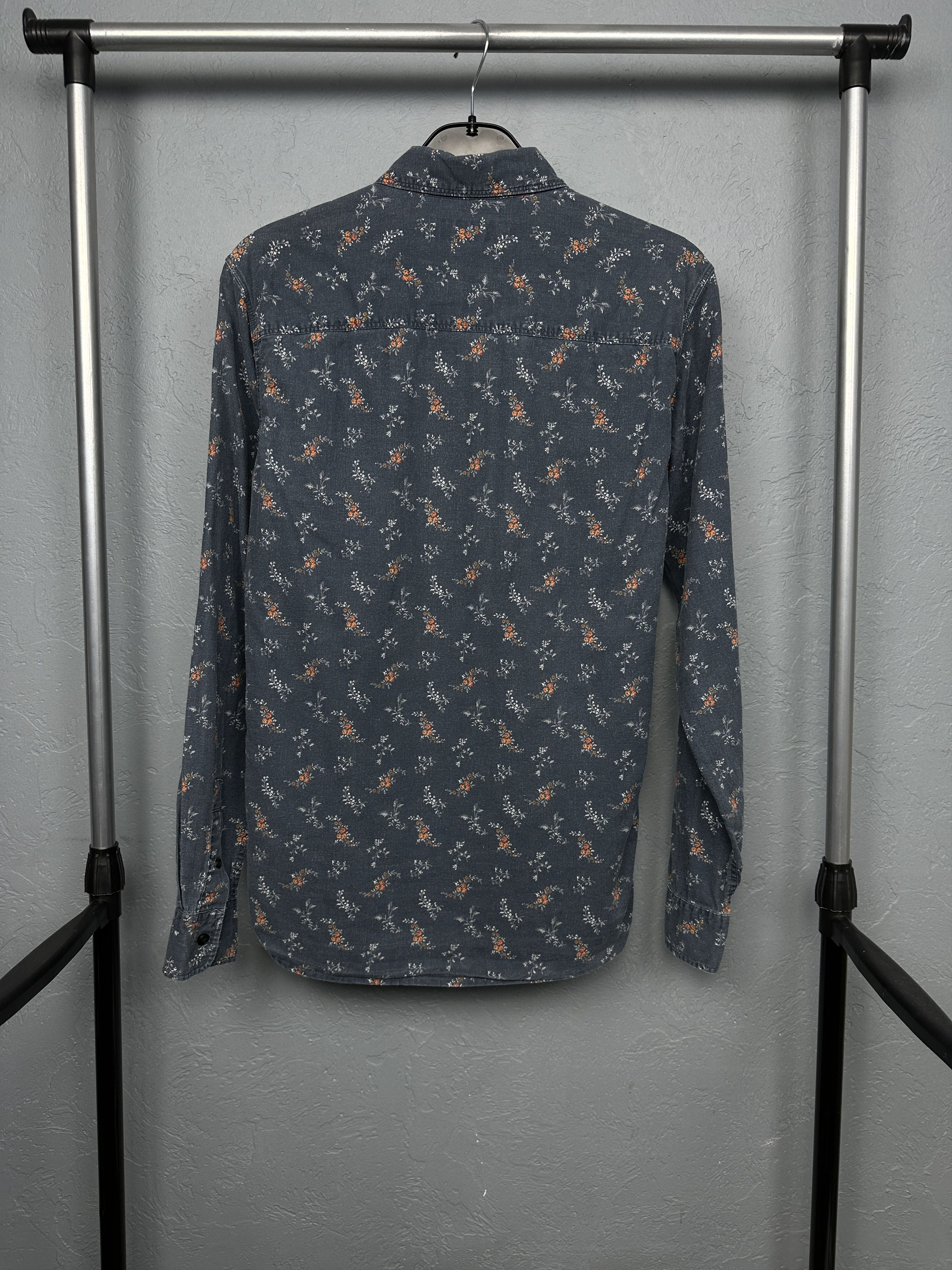 Allsaints Allsaints Mens LINEN Chesaw Floral Print Shirt Size US XS / EU 42 / 0 - 5 Thumbnail