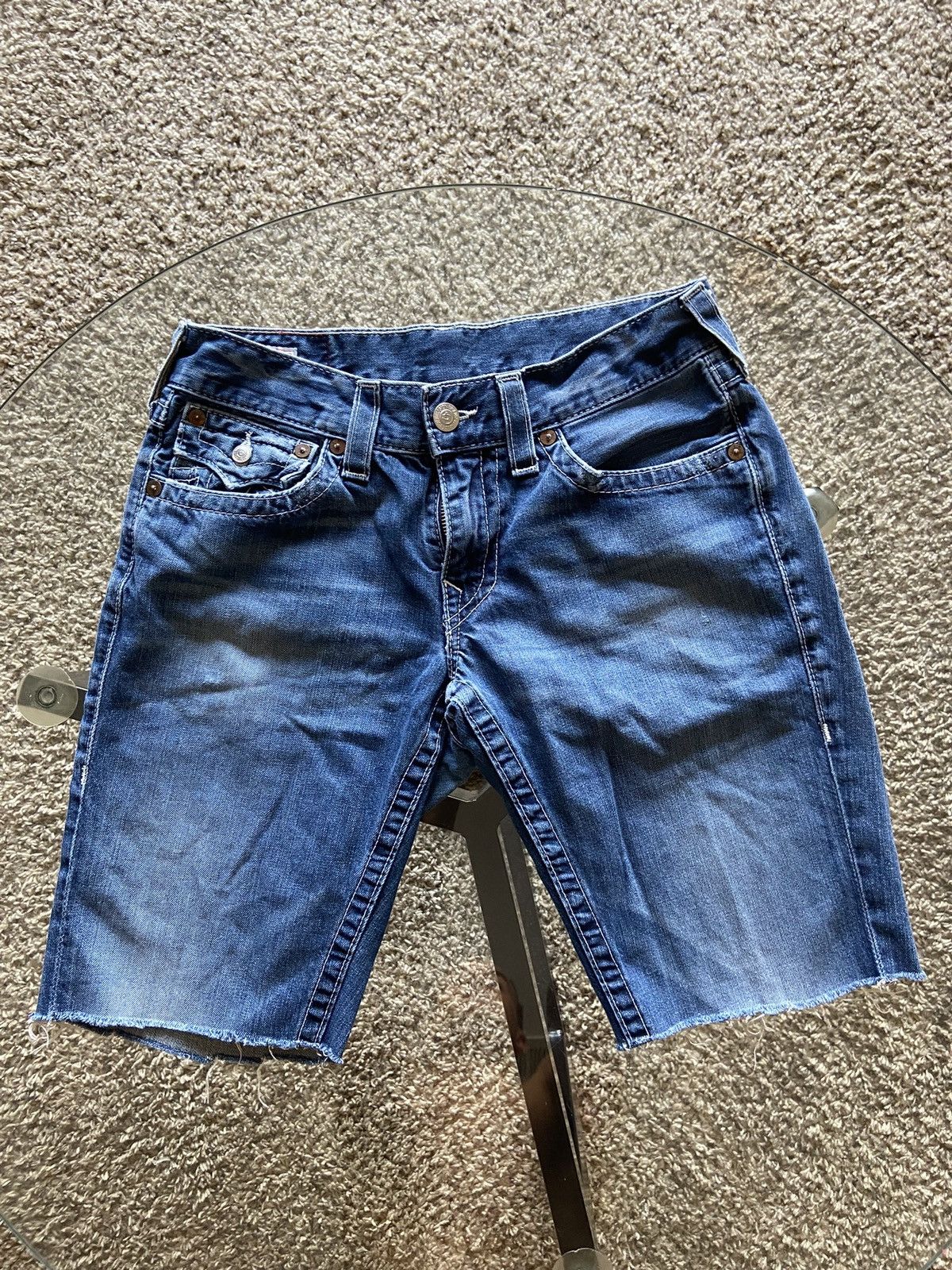 True Religion True Religion Ricky Jeans Cropped Denim Shorts Size US 32 / EU 48 - 1 Thumbnail