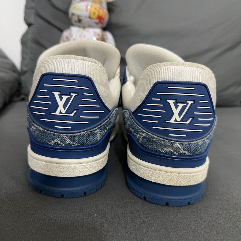 Louis Vuitton Louis Vuitton Denim Trainer Low-Top Sneakers -2508 Size US 9 / EU 42 - 2 Thumbnail