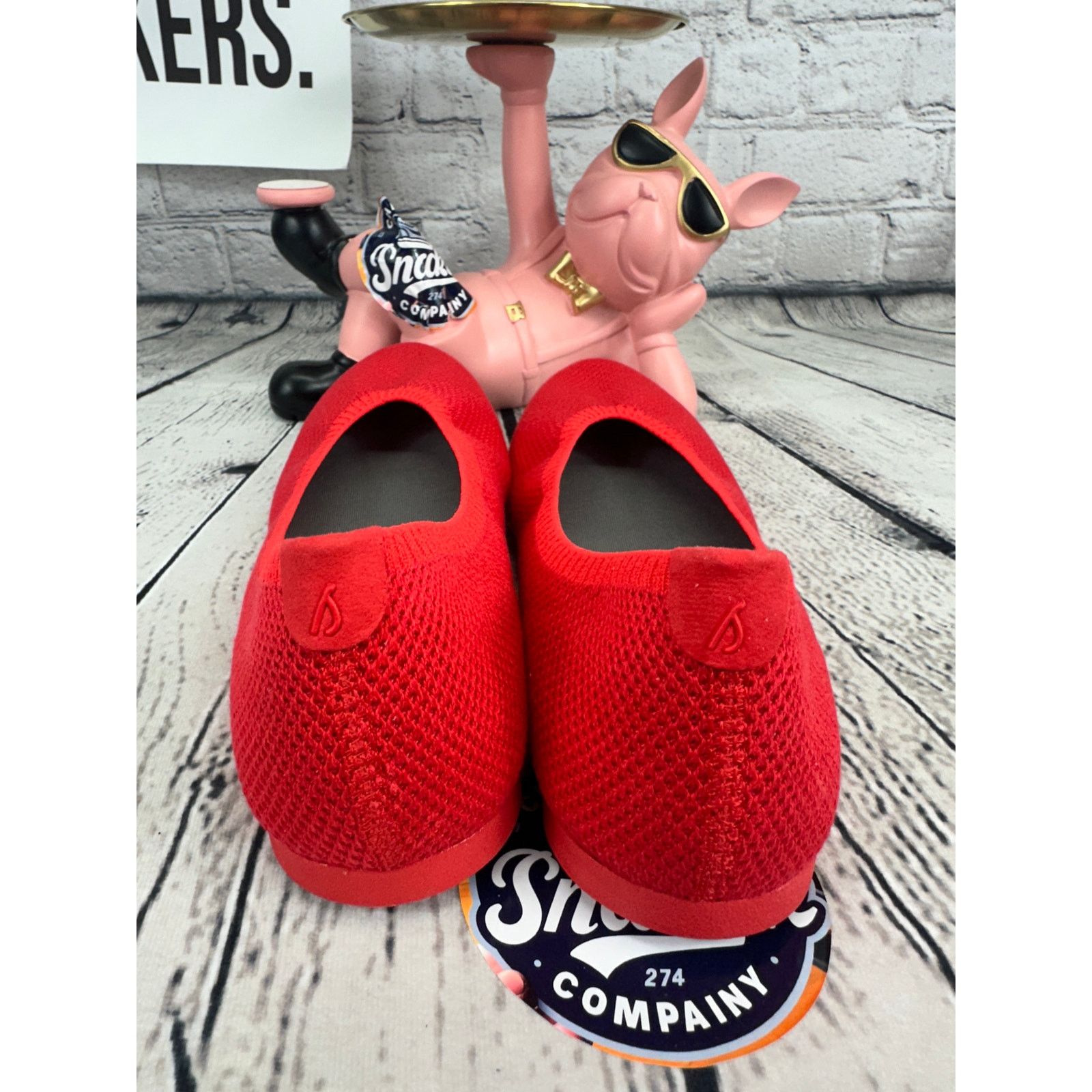 Allbirds Allbirds Tree Breezers Womens 7 Red Slip On Ballet Flats Size US 7 / IT 37 - 4 Thumbnail