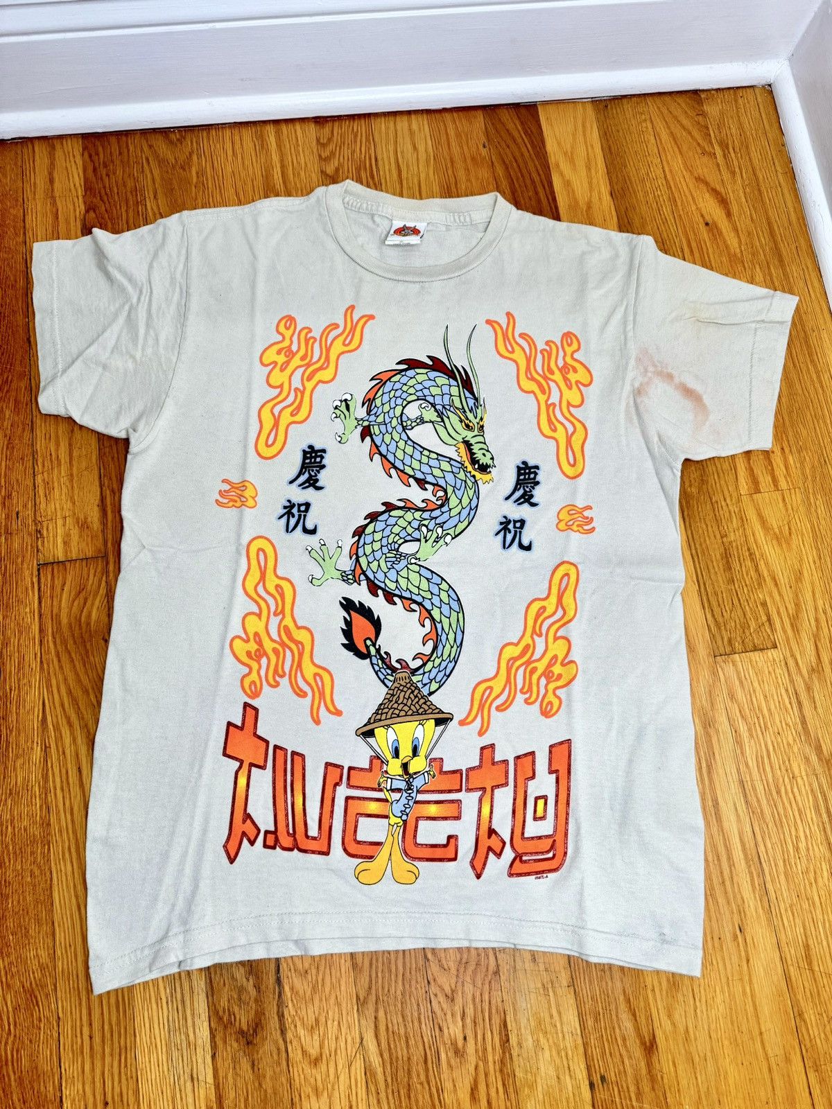 Disney × Vintage × Warner Bros 1999 Looney Tunes Tweety Vintage Japan Disney T-Shirt Size US M / EU 48-50 / 2 - 1 Thumbnail
