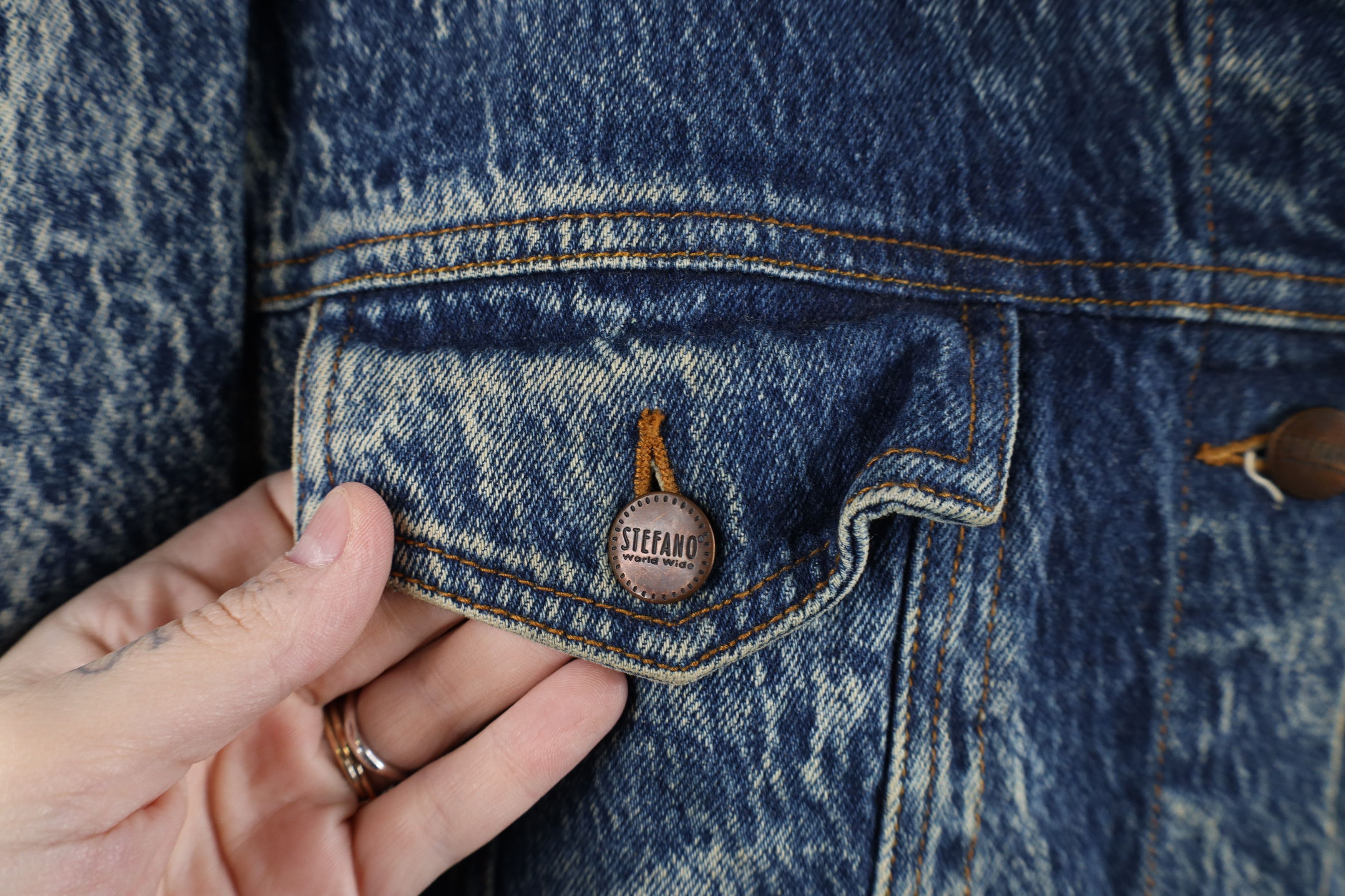 Vintage Vintage 90s Streetwear Acid Wash Denim Trucker Jacket Size M / US 6-8 / IT 42-44 - 4 Thumbnail