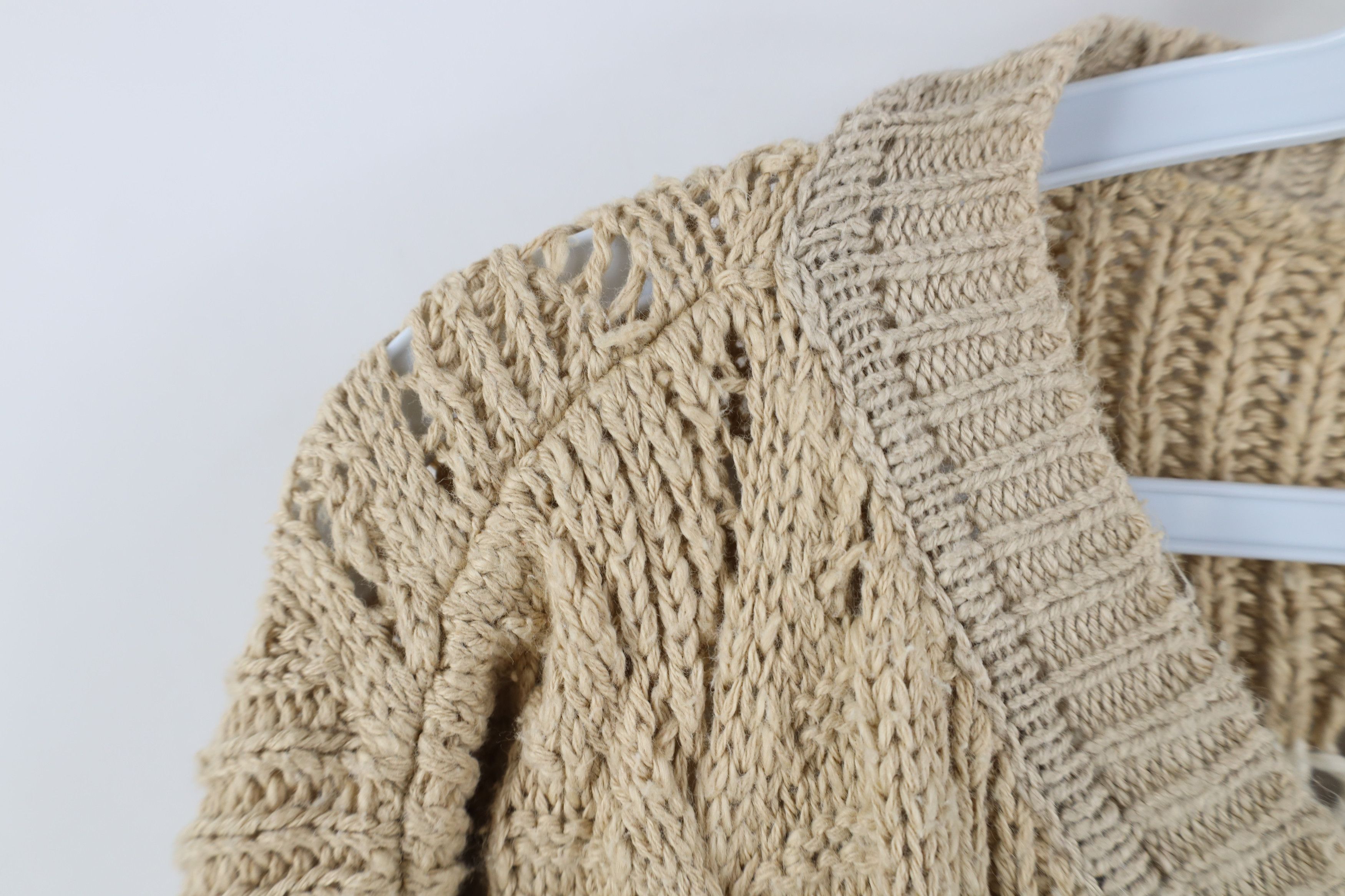 Vintage Vintage 90s Streetwear Baggy Chunky Cable Knit Sweater USA Size US XL / EU 56 / 4 - 8 Thumbnail