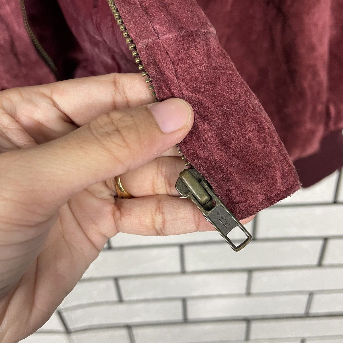 Other Artisanat Maroon Leather Bomber Jacket Size US M / EU 48-50 / 2 - 14 Thumbnail