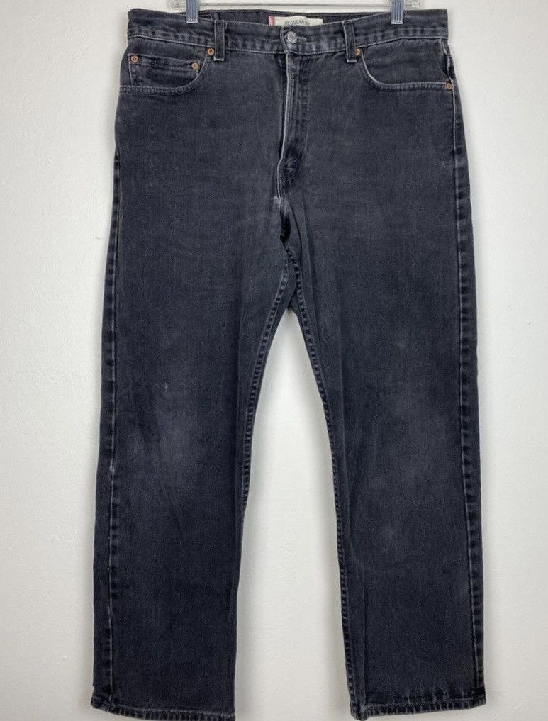 Levi's × Vintage Vintage Black Levi’s 505 Black Wash Denim Jeans y2k pants Size US 36 / EU 52 - 1 Thumbnail