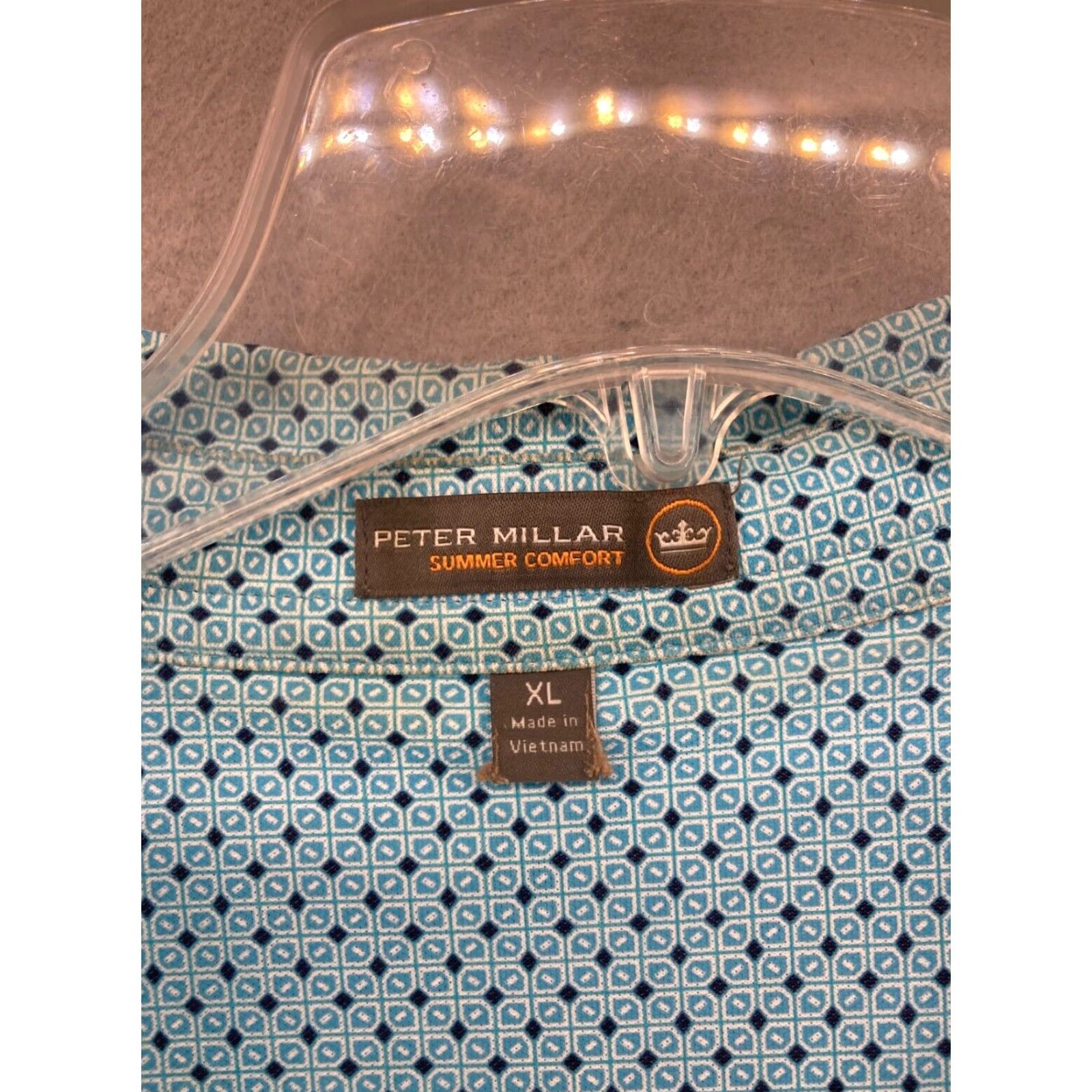 Peter Millar Peter Millar Mens Polo Shirt XL Blue Summer Comfort Stretch Spots Polo Shirt Peter Millar Mens XL Blue Summer Comfort Stretch Spots Size US XL / EU 56 / 4 - 7 Thumbnail