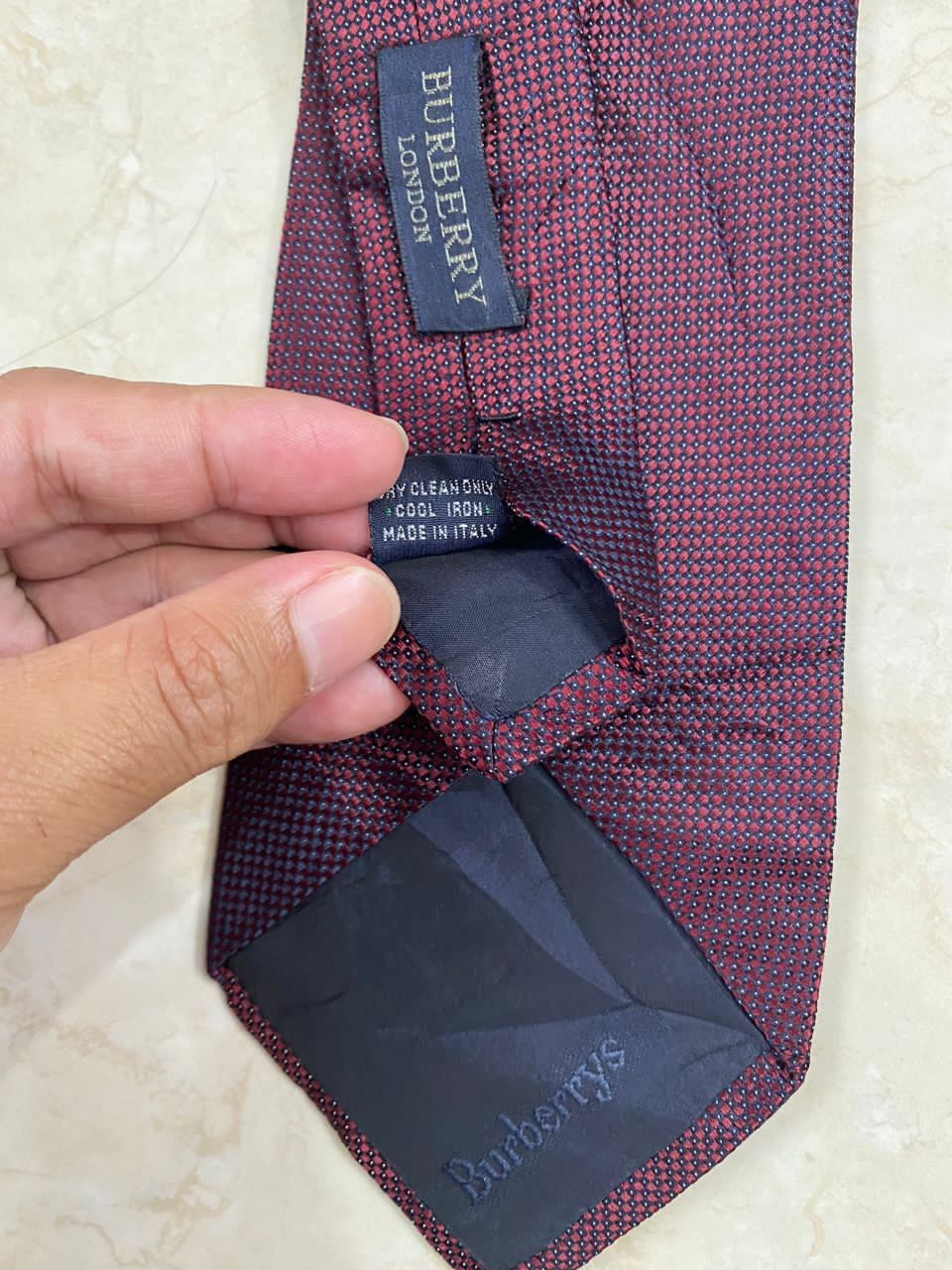 Burberry × Vintage 💥VINTAGE BURBERRY London Made in Italy Necktie silk tie Size ONE SIZE - 6 Thumbnail