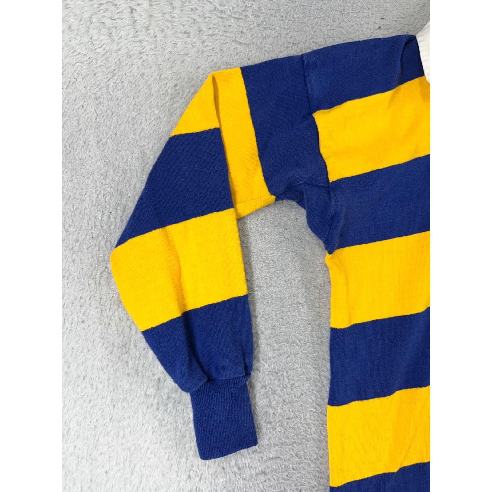 Vintage VINTAGE Canterbury Polo Shirt Men Small Yellow Blue Rugby Cotton Golf Pinedale Stageband Size US S / EU 44-46 / 1 - 6 Thumbnail