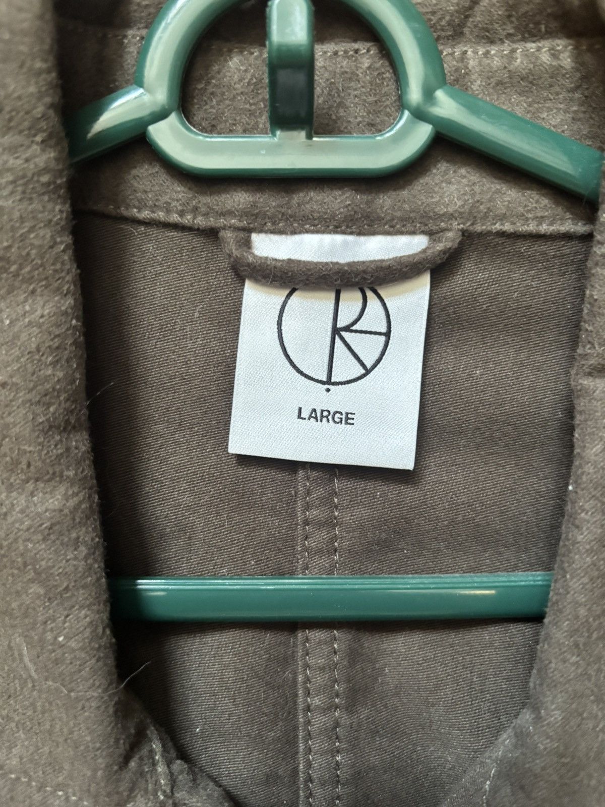 Polar Skate Co. POLAR - Theodore Oversirt Brushed Twill (Dark Olive) Size US L / EU 52-54 / 3 - 4 Thumbnail